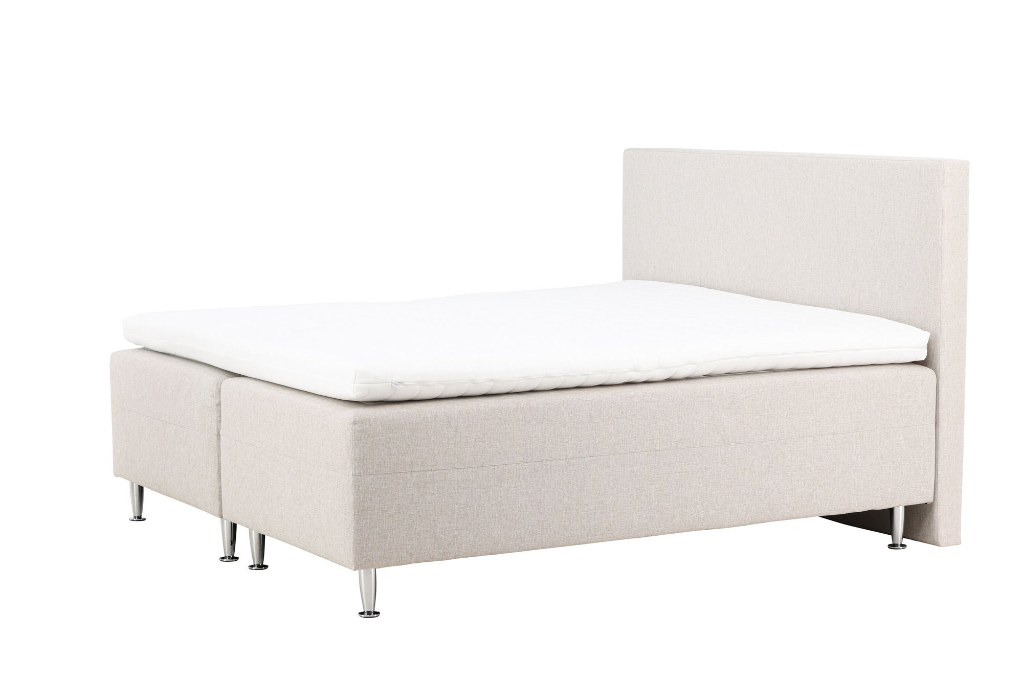 Venture Home Mesa Bed 180*200 - Matte Silver / Beige Fabric Lino 02