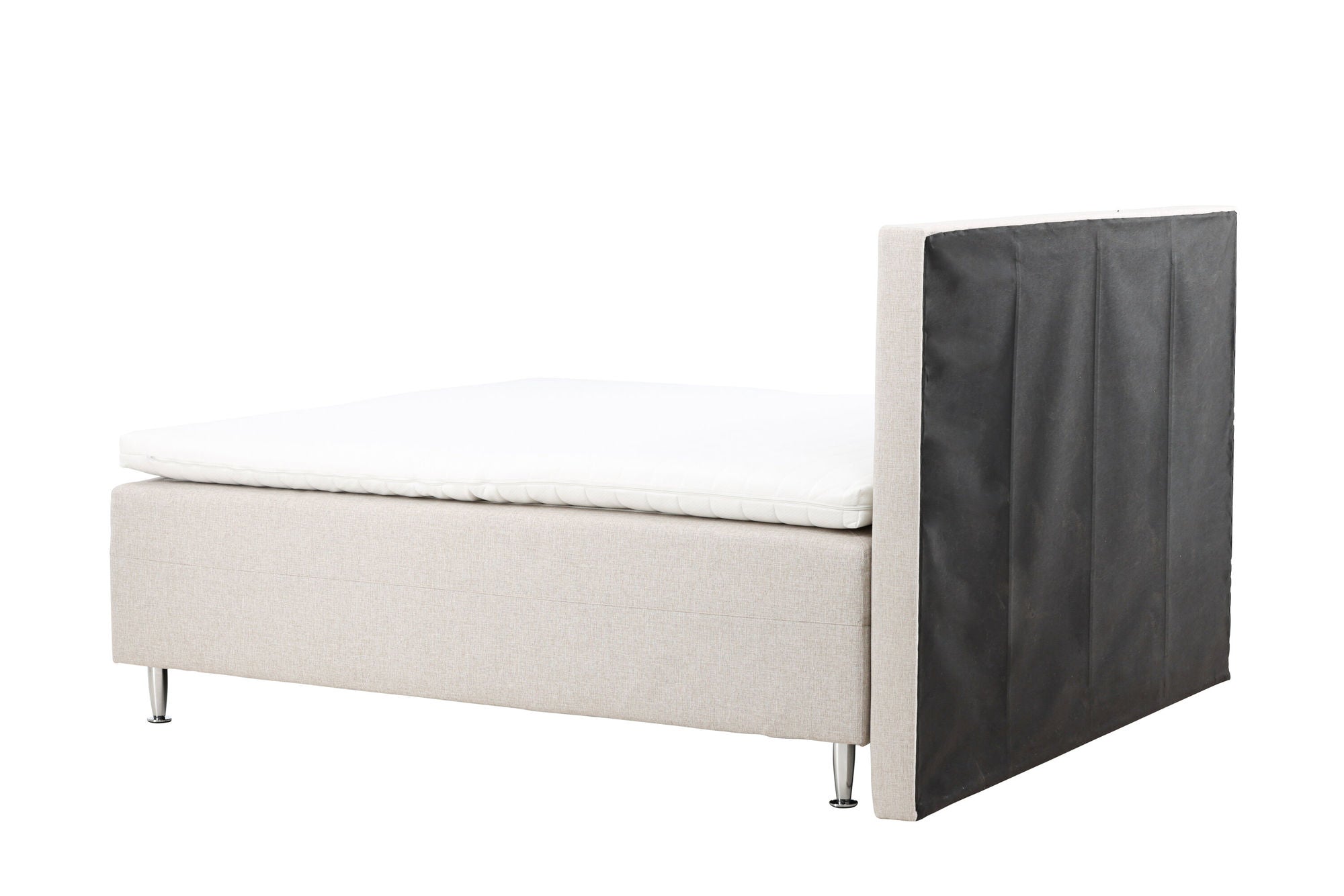 Venture Home Mesa Bed 180*200 - Matte Silver / Beige Fabric Lino 02