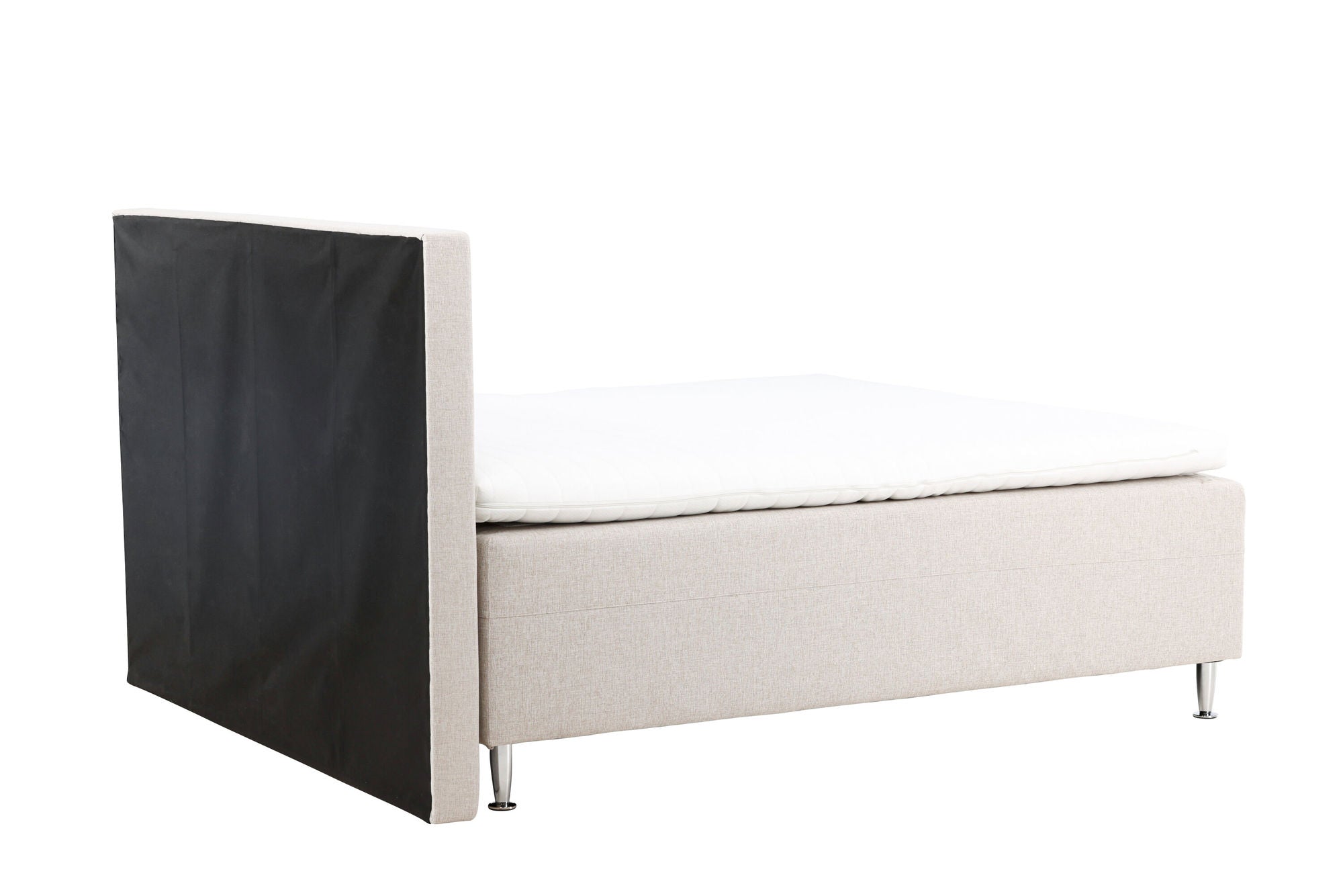 Venture Home Mesa Bed 180*200 - Matte Silver / Beige Fabric Lino 02