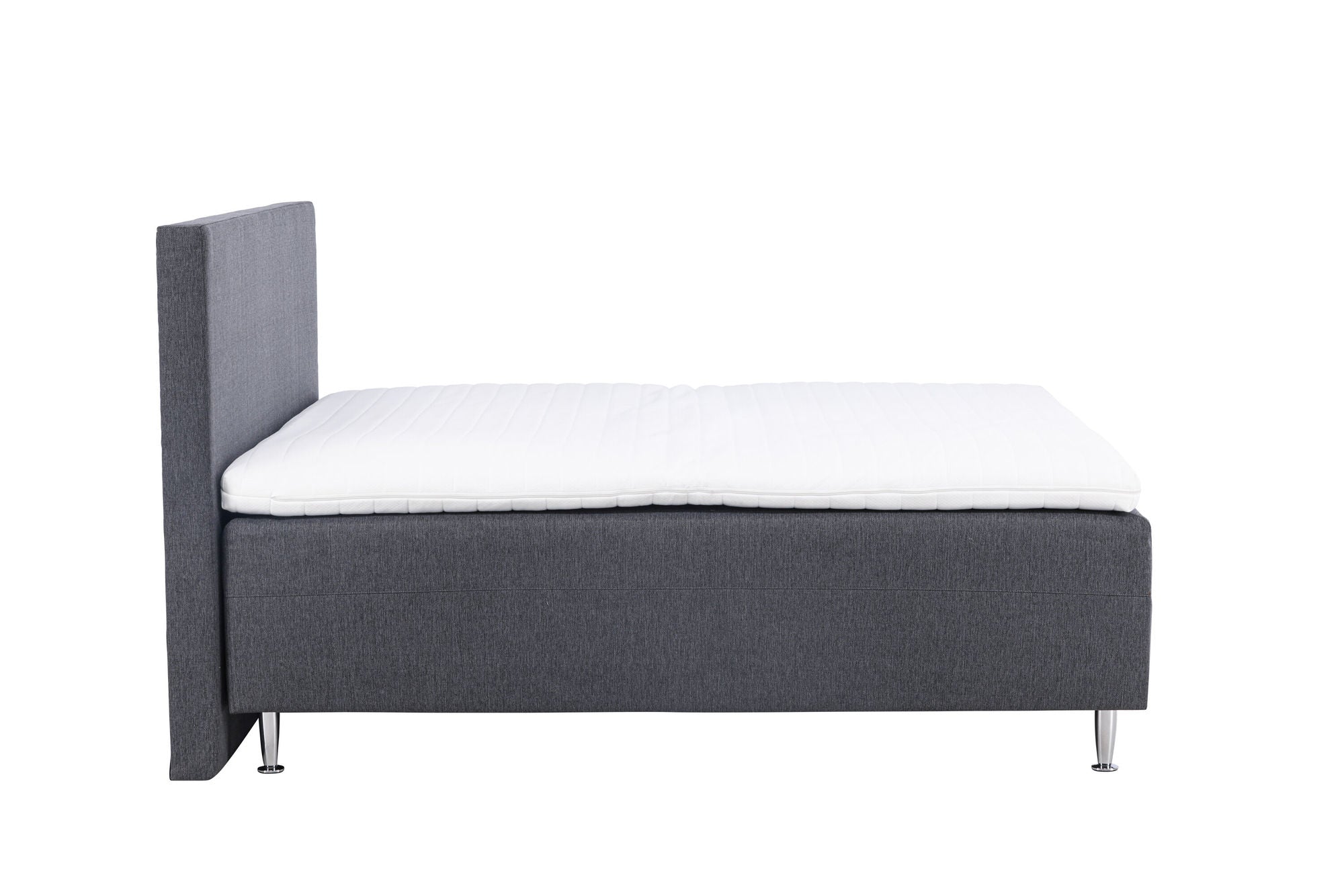 Venture Home Mesa Bed 180*200 - Matte Silver / Dark grey Fabric Lino 12