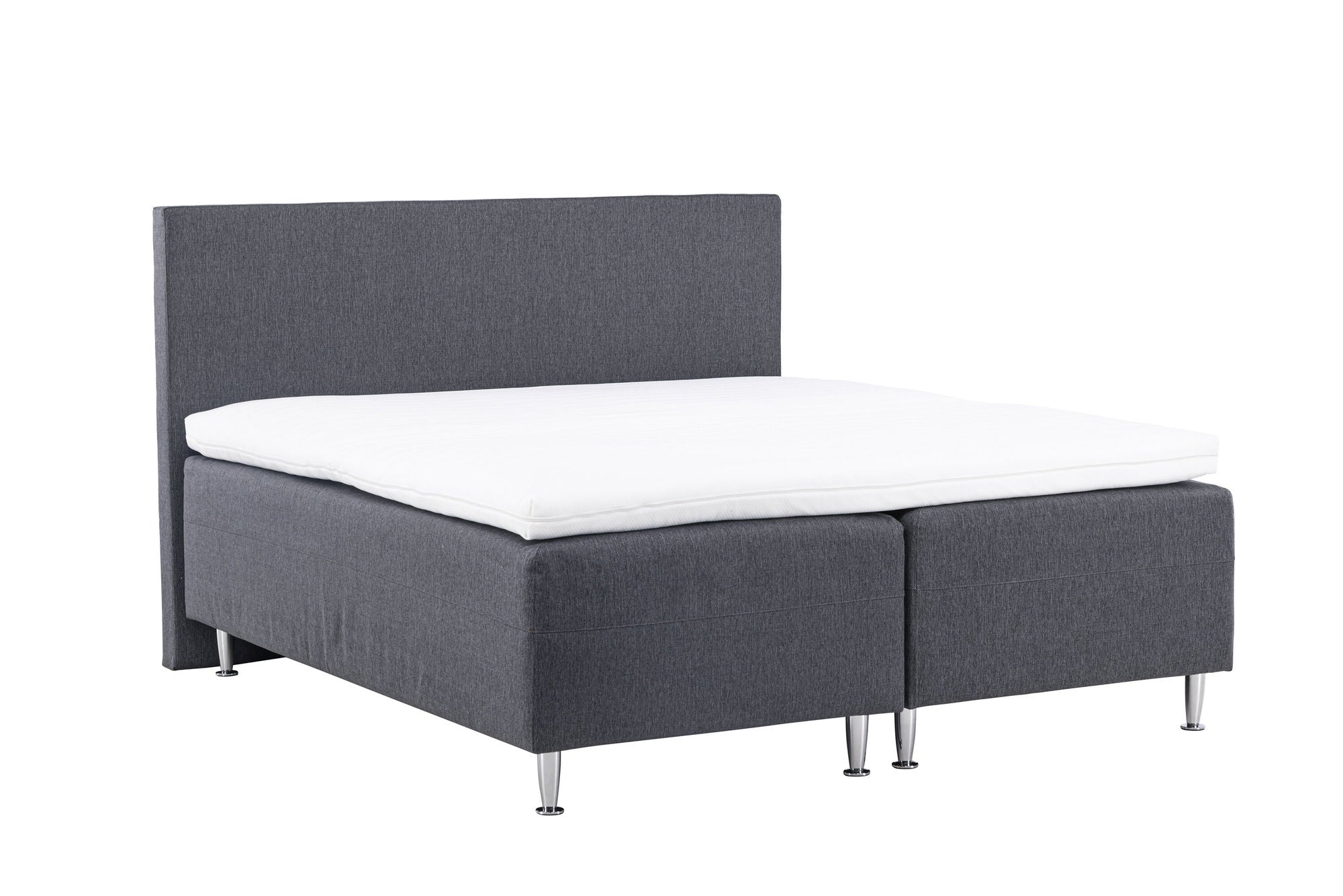 Venture Home Mesa Bed 180*200 - Matte Silver / Dark grey Fabric Lino 12