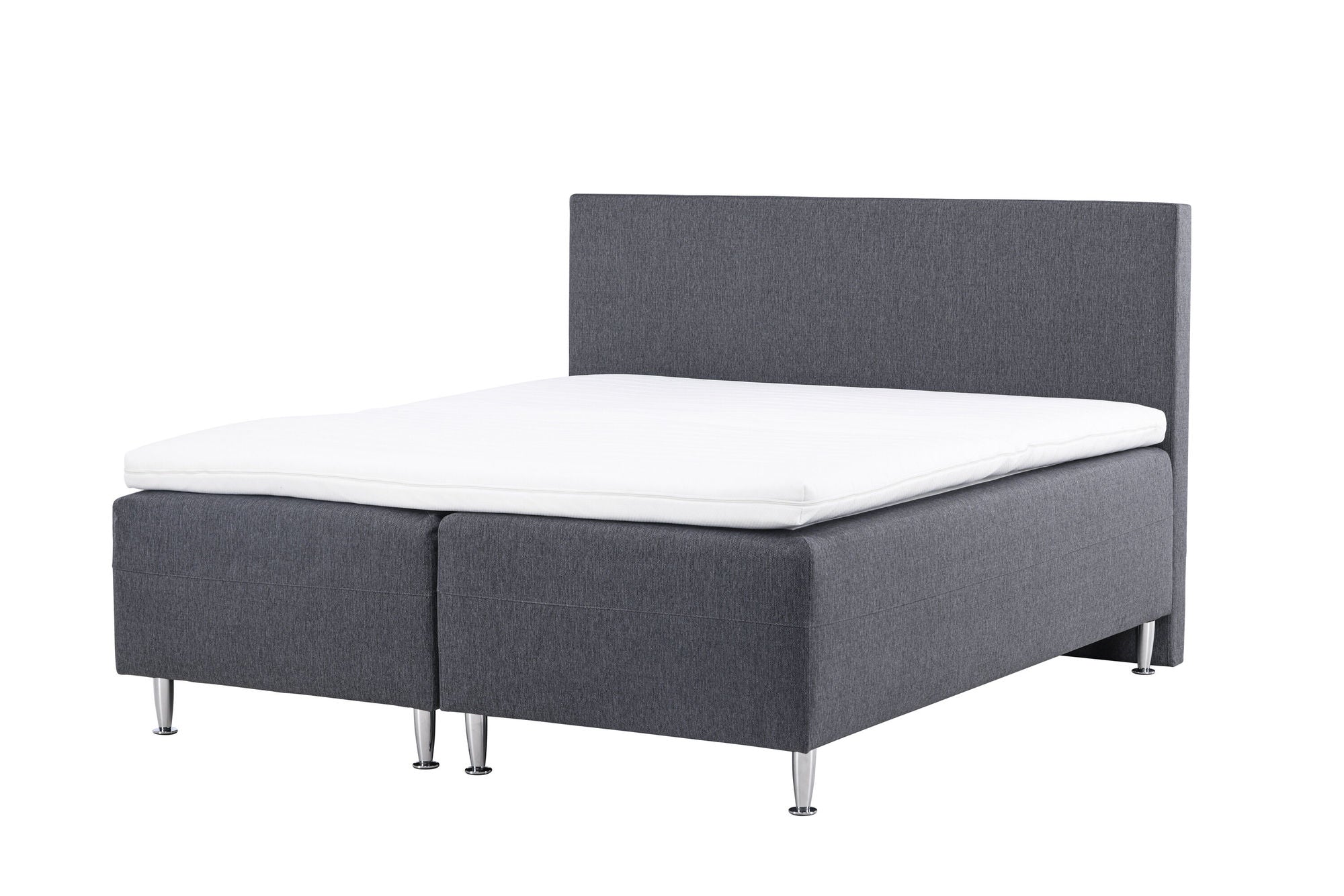 Venture Home Mesa Bed 180*200 - Matte Silver / Dark grey Fabric Lino 12