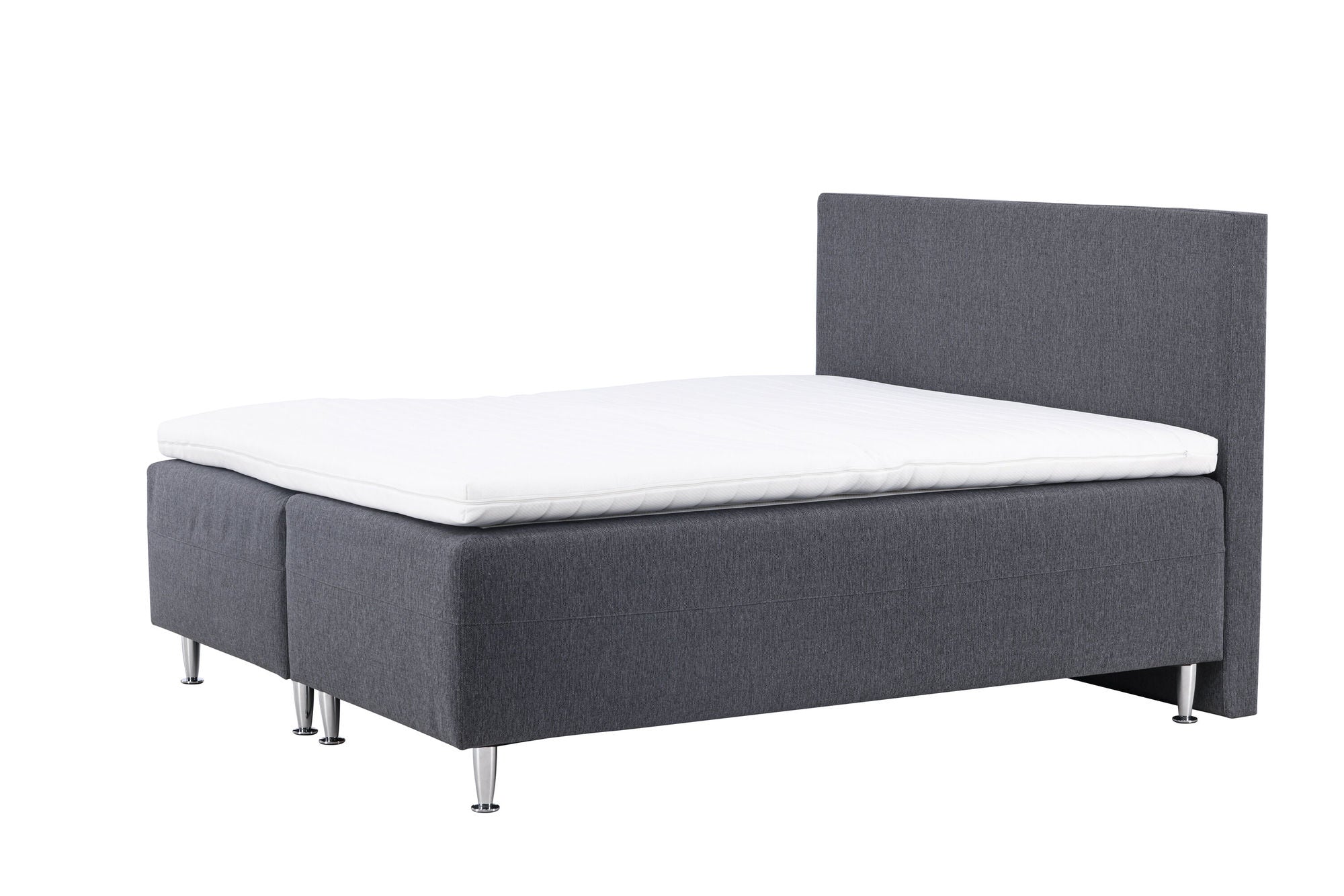 Venture Home Mesa Bed 180*200 - Matte Silver / Dark grey Fabric Lino 12