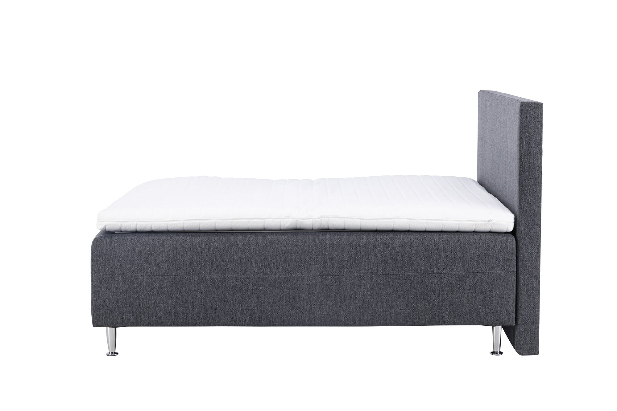 Venture Home Mesa Bed 180*200 - Matte Silver / Dark grey Fabric Lino 12