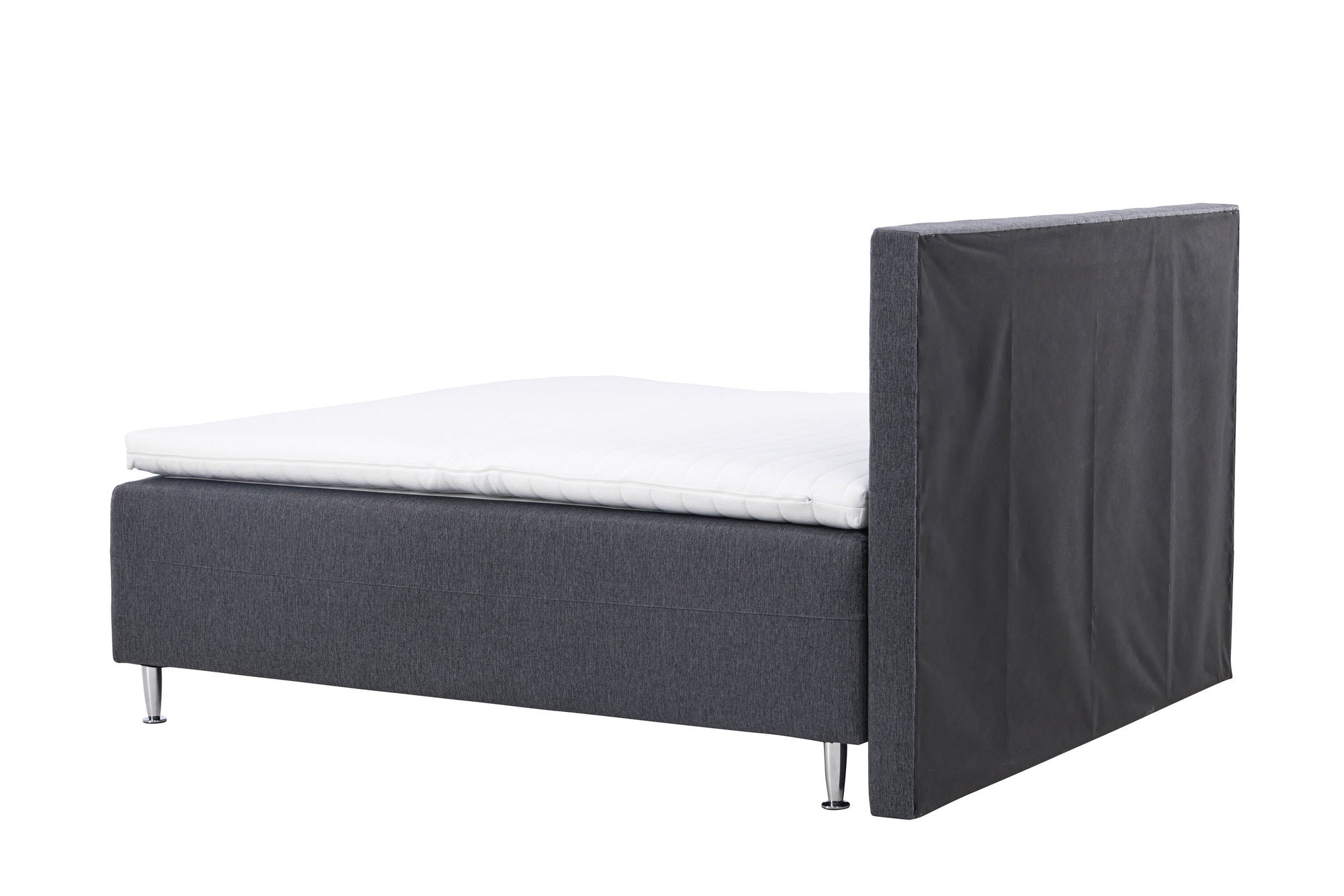 Venture Home Mesa Bed 180*200 - Matte Silver / Dark grey Fabric Lino 12