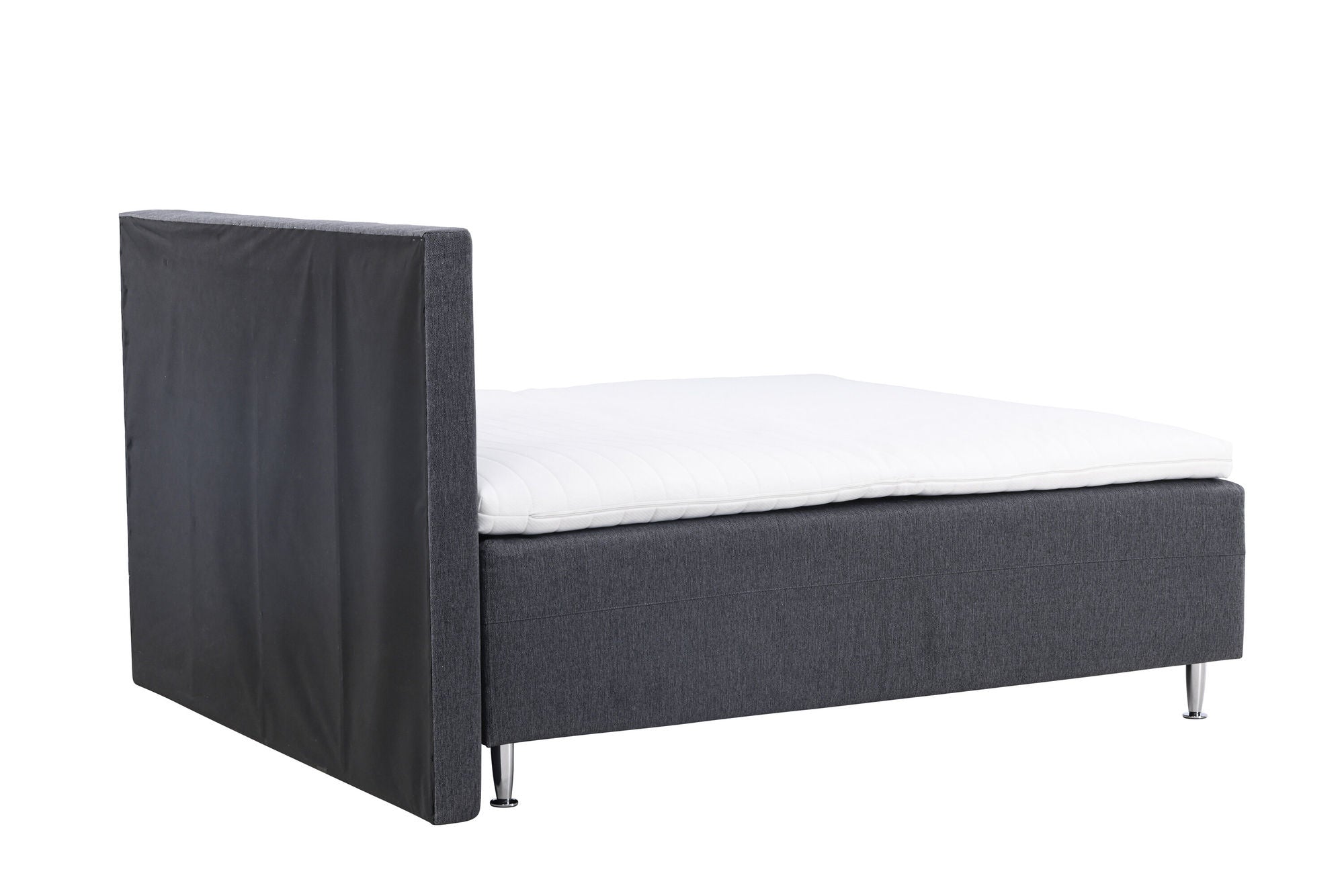 Venture Home Mesa Bed 180*200 - Matte Silver / Dark grey Fabric Lino 12