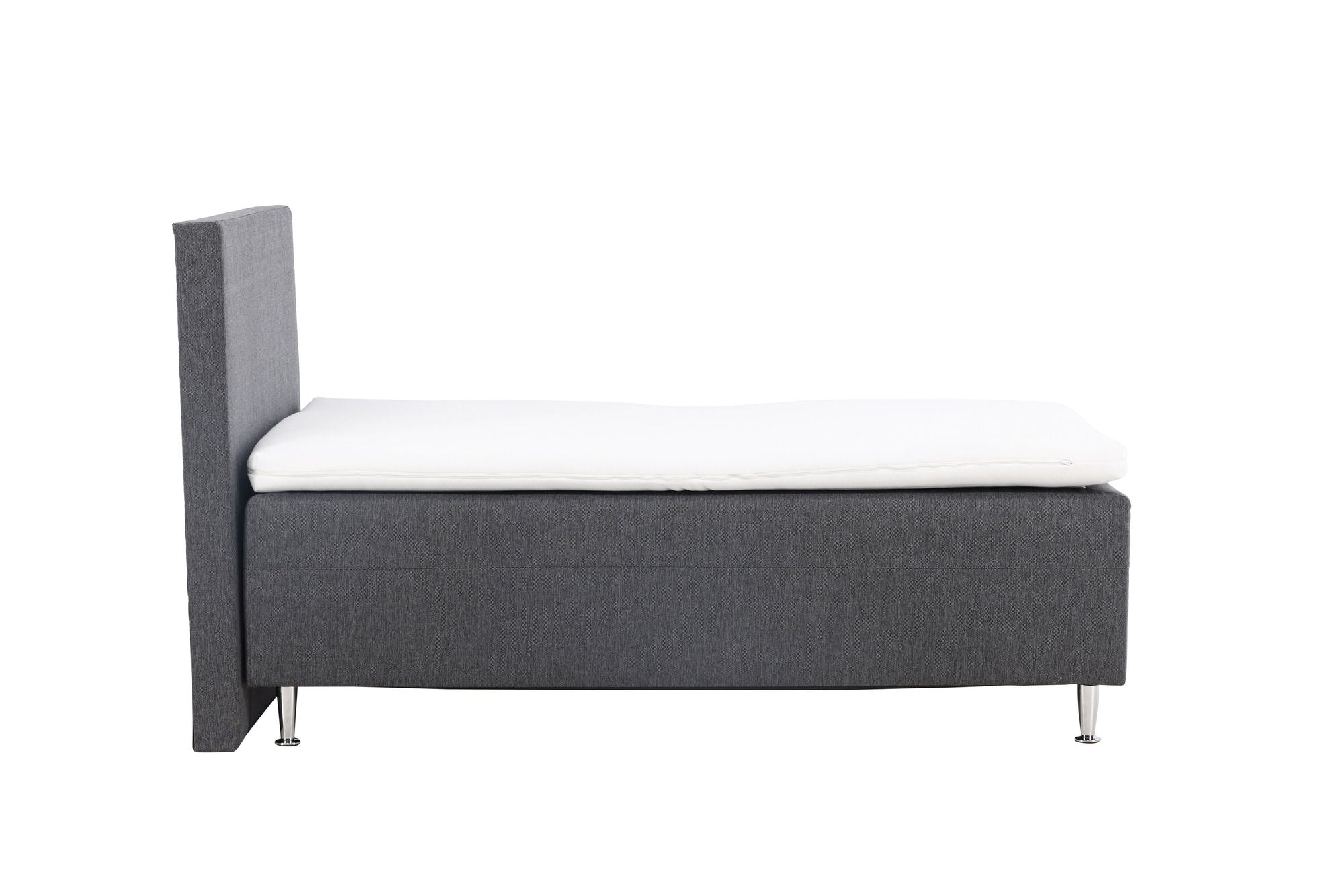 Venture Home Mesa Bed 120*200 - Matte Silver / Dark grey Fabric Lino 12