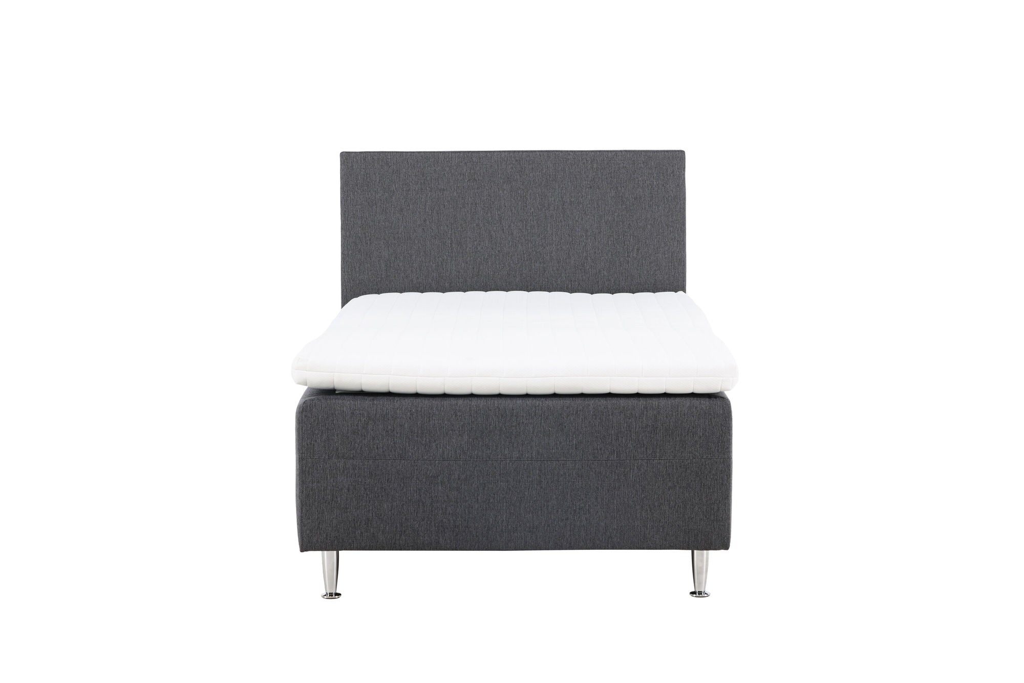 Venture Home Mesa Bed 120*200 - Matte Silver / Dark grey Fabric Lino 12