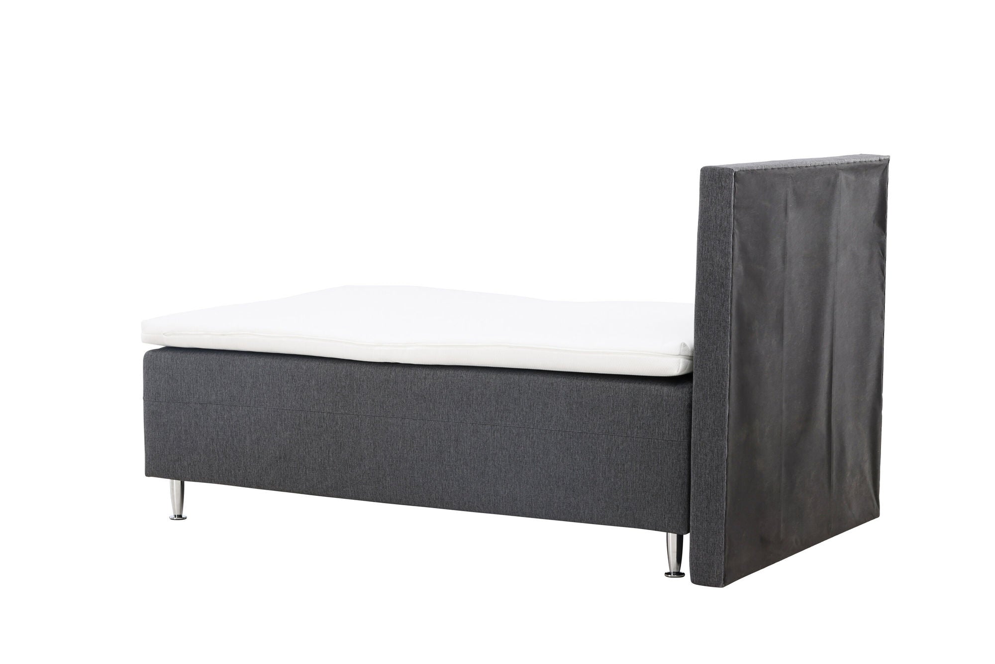 Venture Home Mesa Bed 120*200 - Matte Silver / Dark grey Fabric Lino 12