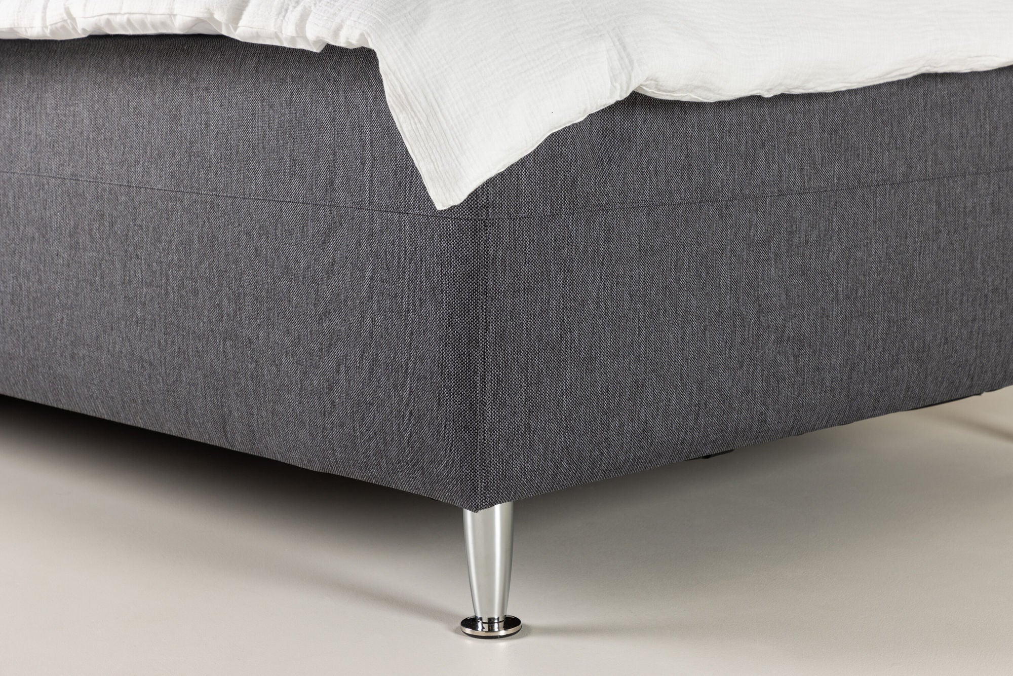 Venture Home Mesa Bed 120*200 - Matte Silver / Dark grey Fabric Lino 12