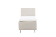 Venture Home Mesa Bed 90*200 - Matte Silver / Beige Fabric Lino 02