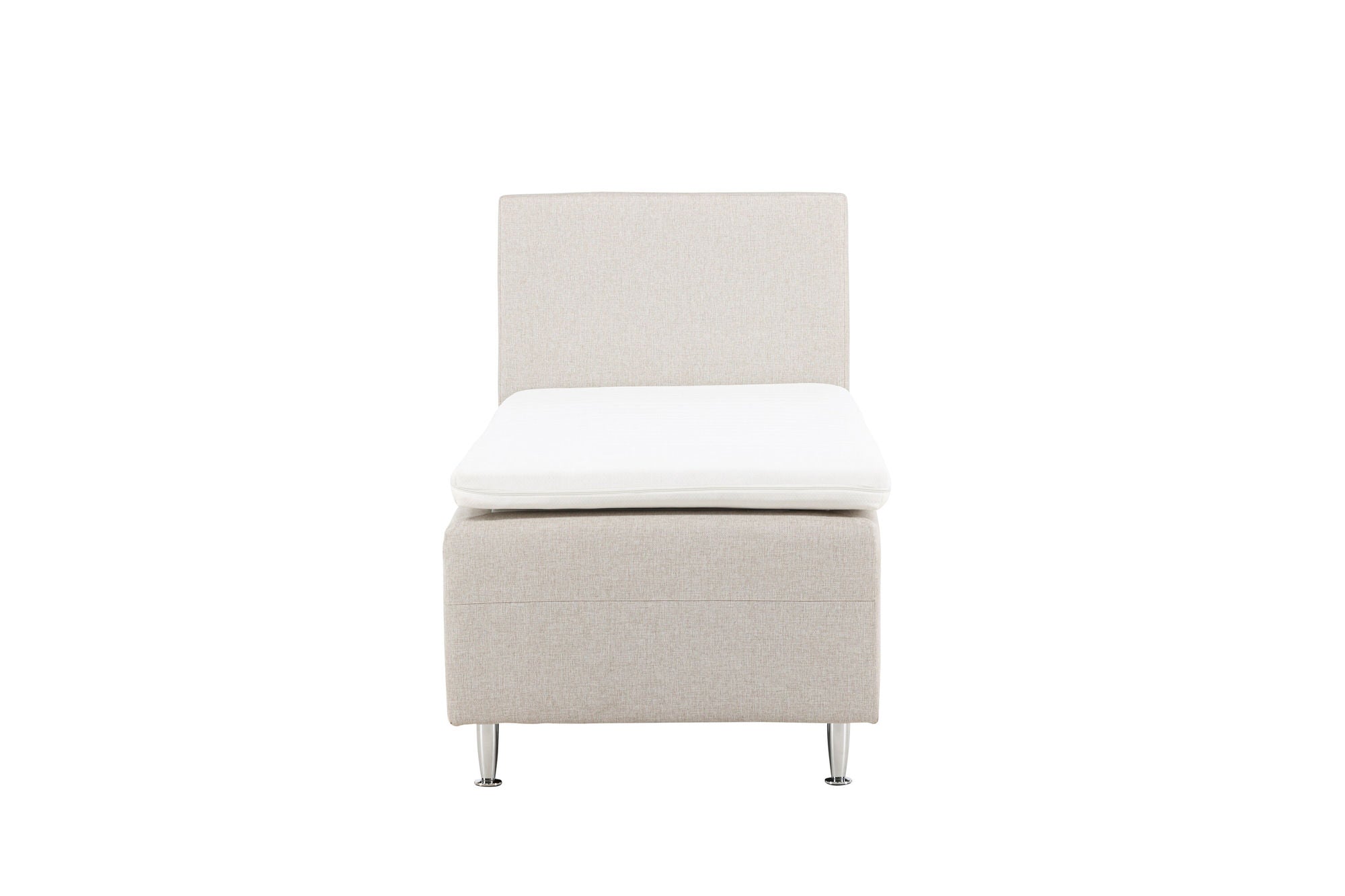 Venture Home Mesa Bed 90*200 - Matte Silver / Beige Fabric Lino 02