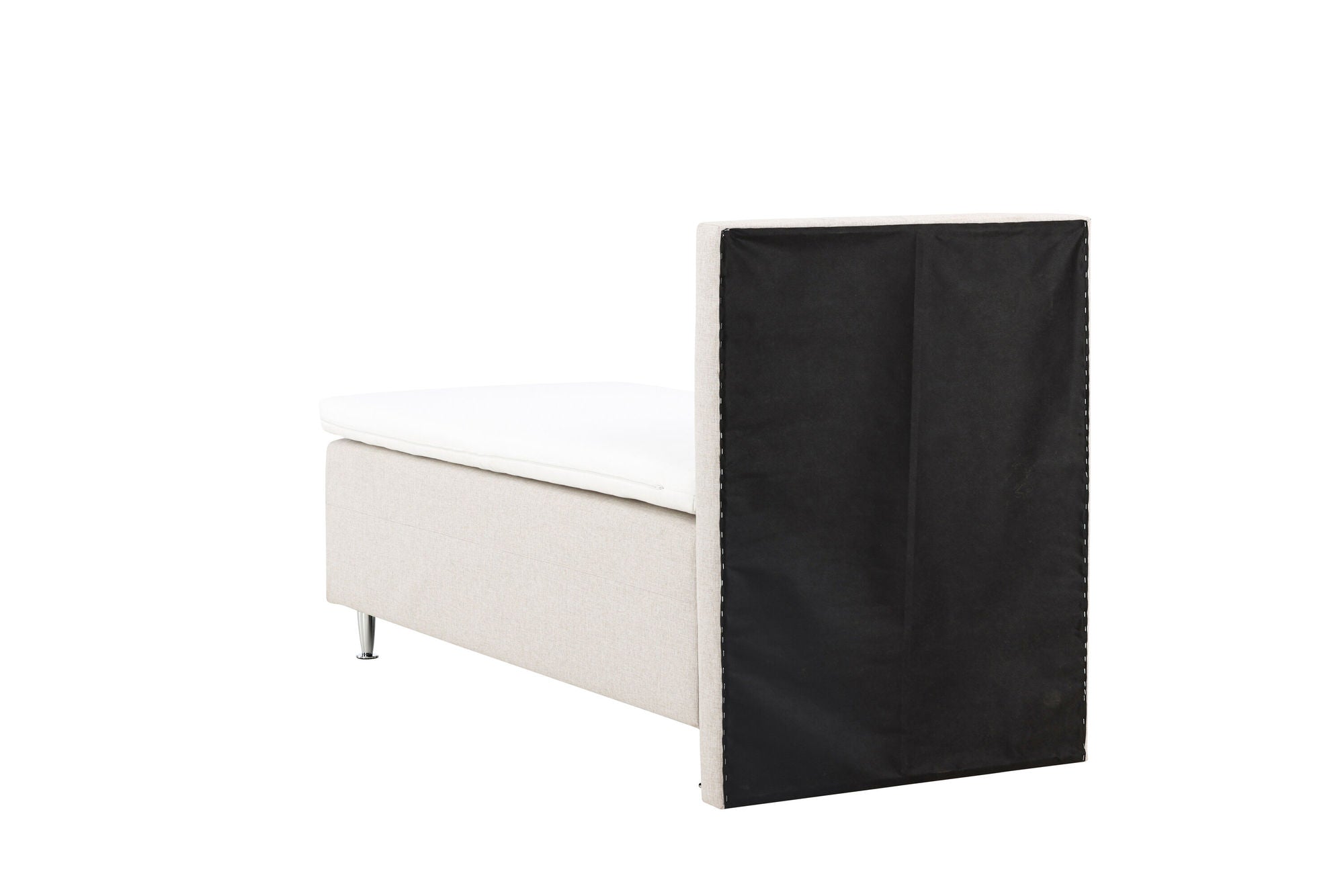 Venture Home Mesa Bed 90*200 - Matte Silver / Beige Fabric Lino 02