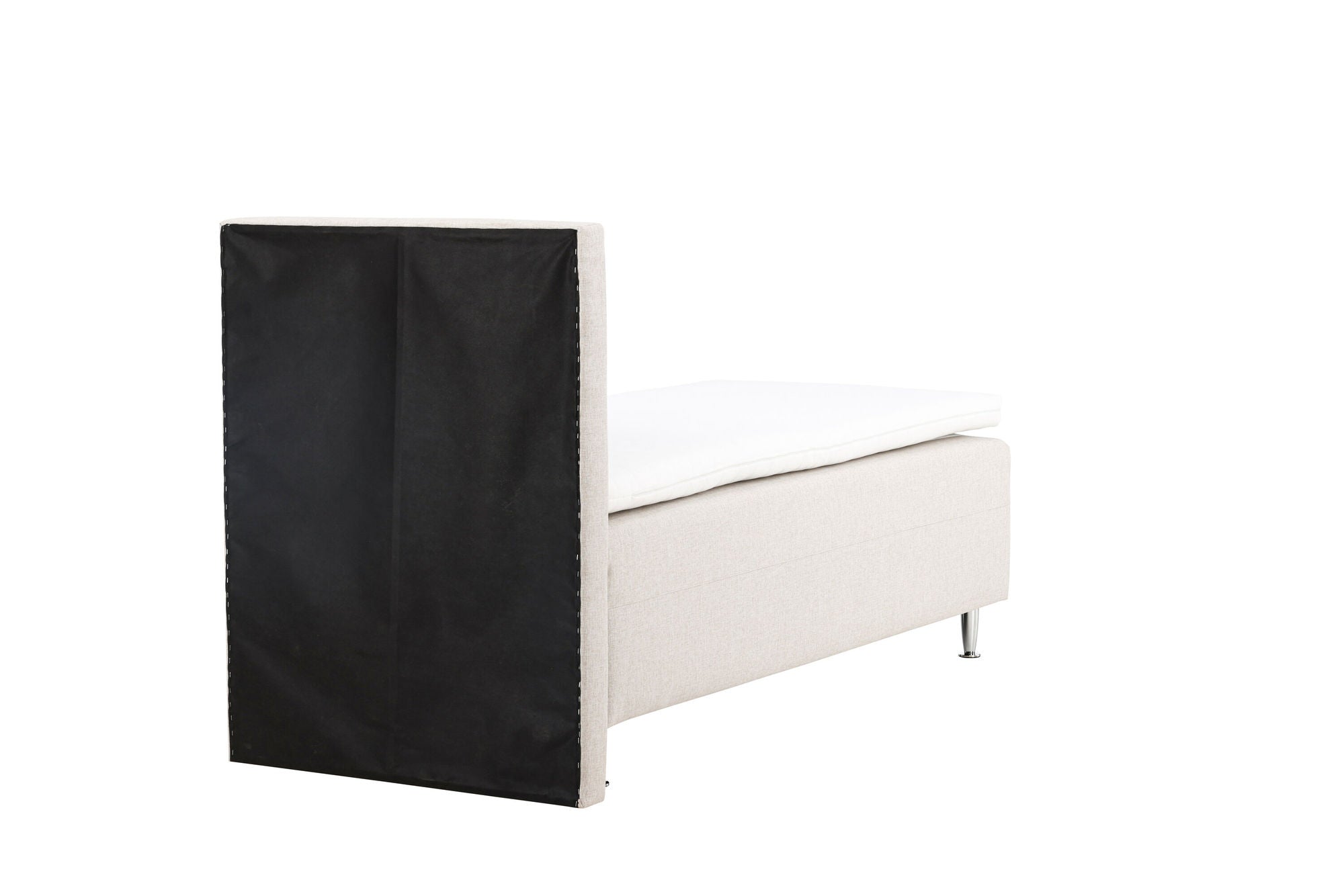 Venture Home Mesa Bed 90*200 - Matte Silver / Beige Fabric Lino 02