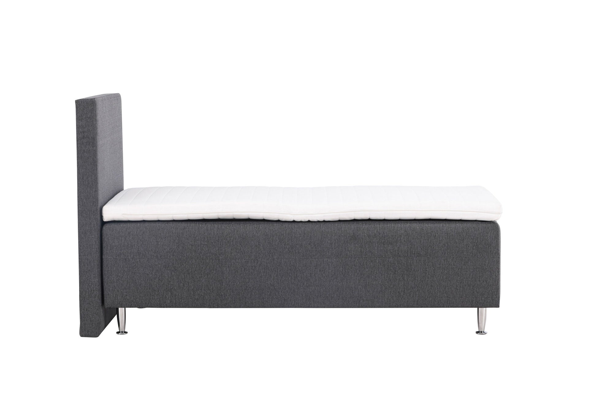 Venture Home Mesa Bed 90*200 - Matte Silver / Dark grey Fabric Lino 12