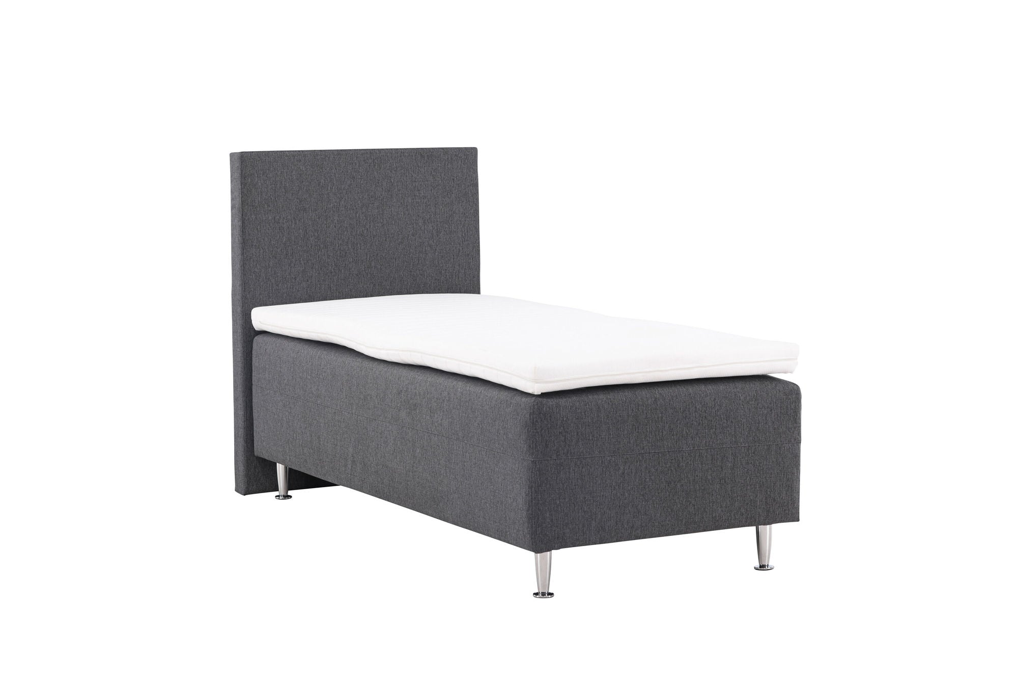Venture Home Mesa Bed 90*200 - Matte Silver / Dark grey Fabric Lino 12