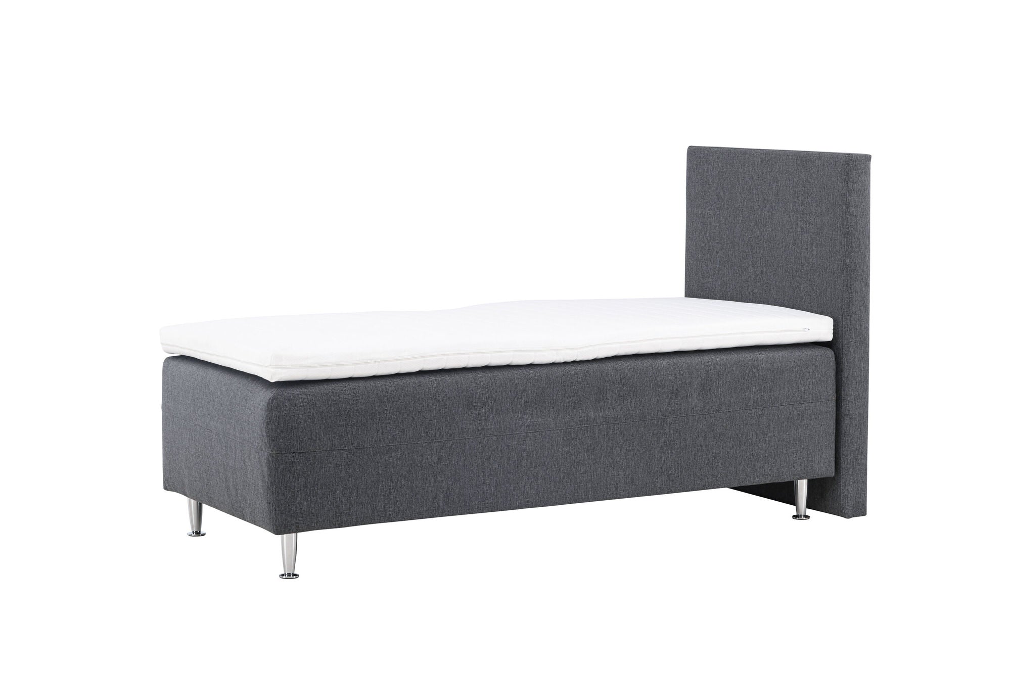 Venture Home Mesa Bed 90*200 - Matte Silver / Dark grey Fabric Lino 12