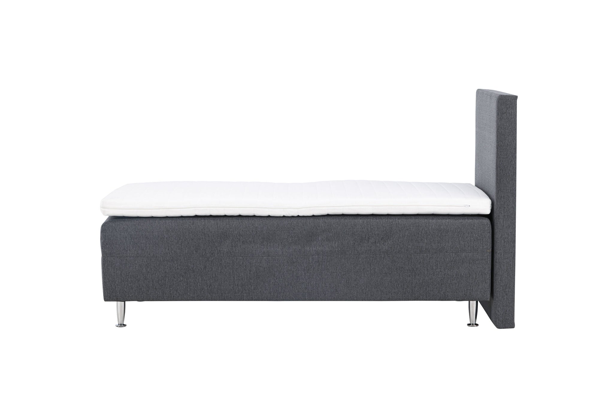 Venture Home Mesa Bed 90*200 - Matte Silver / Dark grey Fabric Lino 12