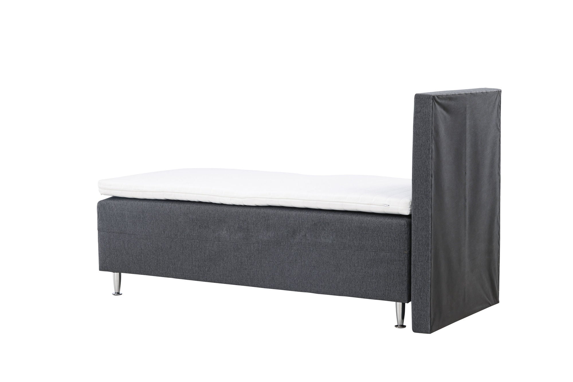 Venture Home Mesa Bed 90*200 - Matte Silver / Dark grey Fabric Lino 12