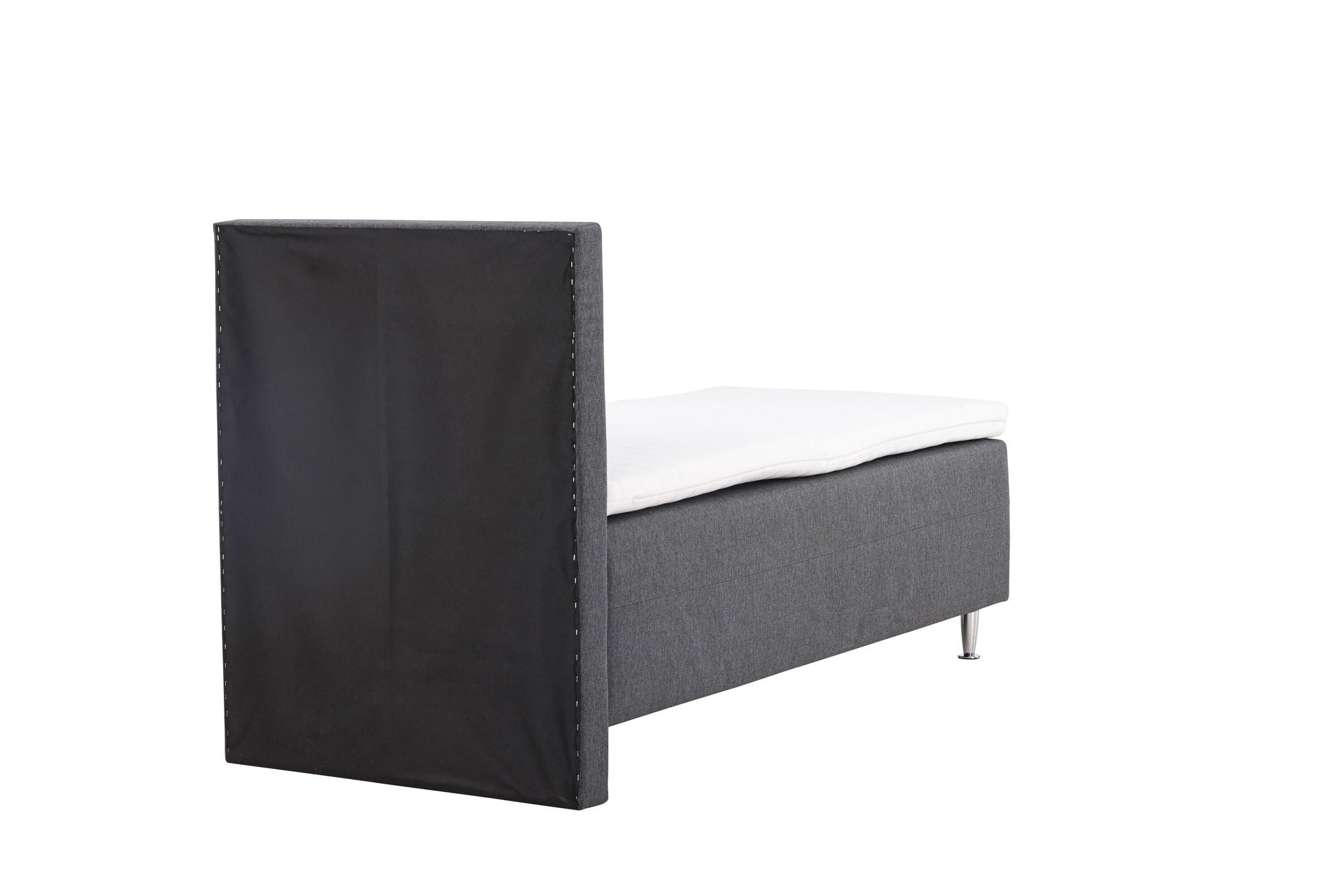 Venture Home Mesa Bed 90*200 - Matte Silver / Dark grey Fabric Lino 12
