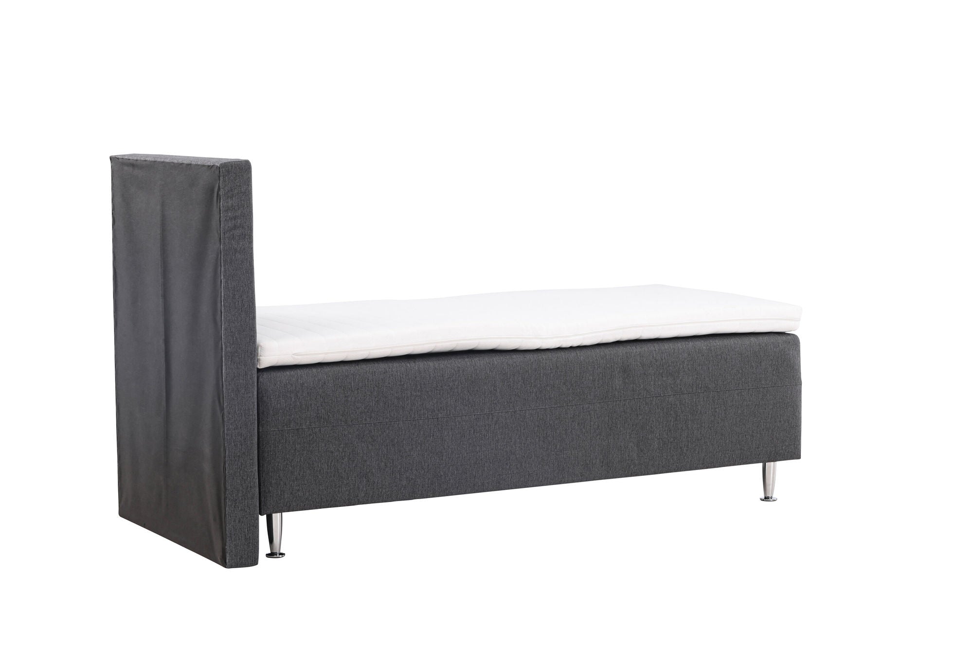 Venture Home Mesa Bed 90*200 - Matte Silver / Dark grey Fabric Lino 12