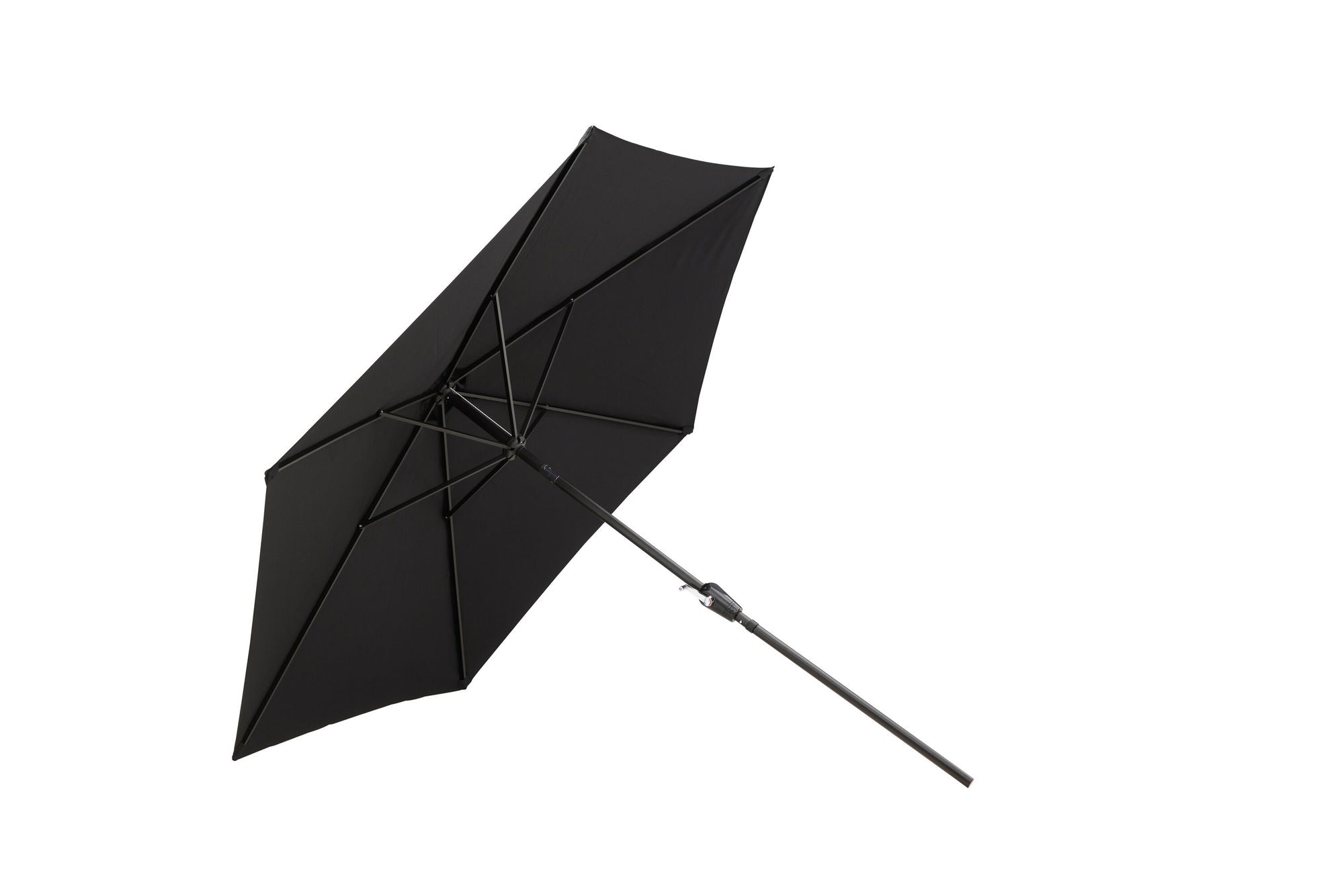 Venture Home Leeds Umbrella - 3m - Grey Alu / Black Fabric