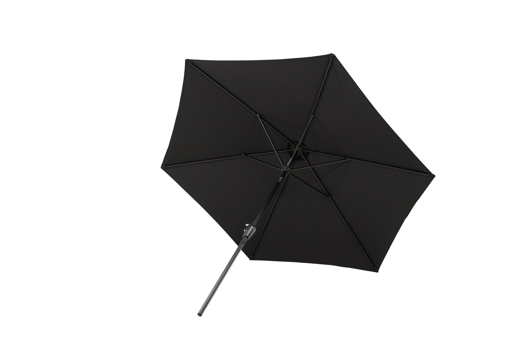 Venture Home Leeds Umbrella - 3m - Grey Alu / Black Fabric