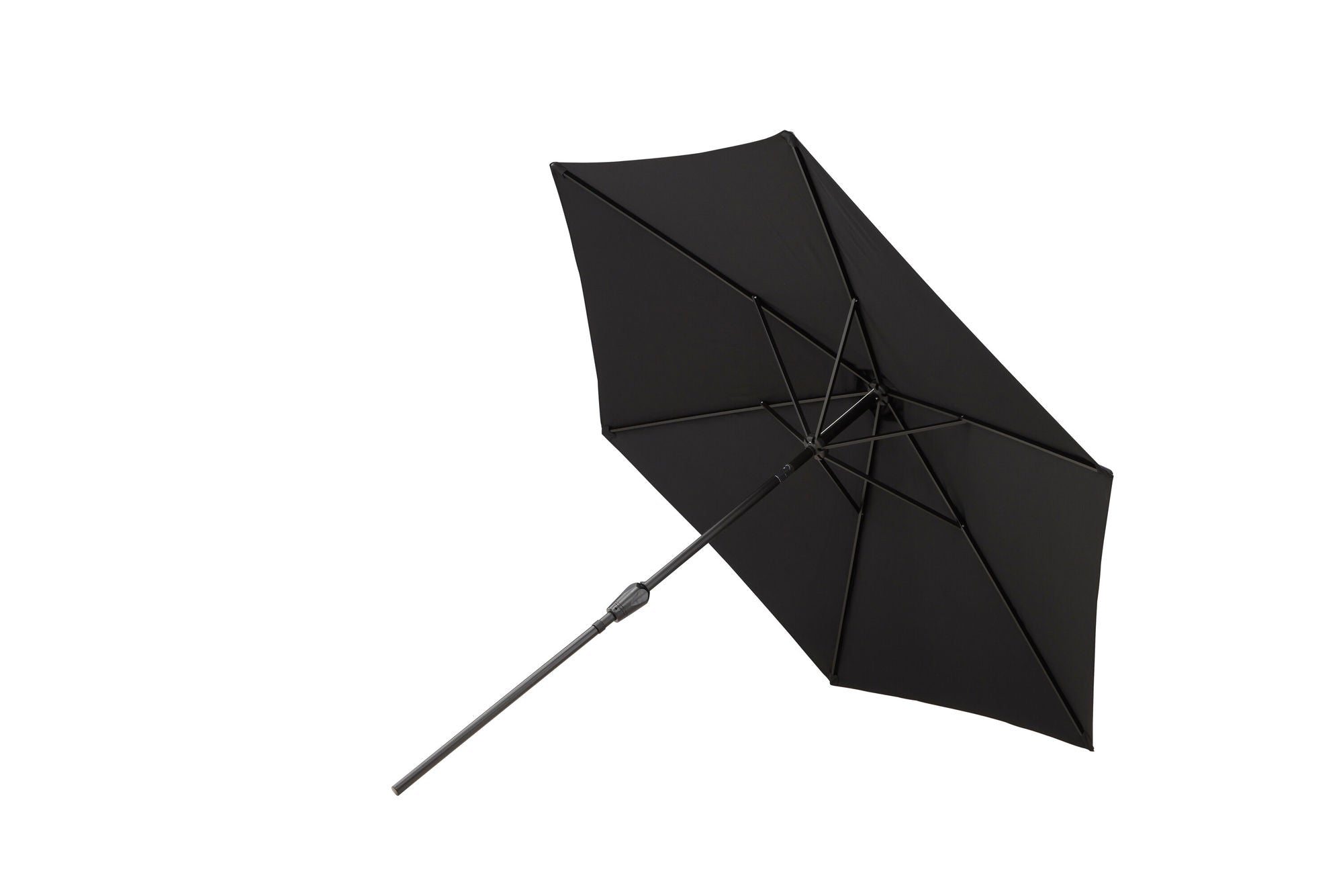 Venture Home Leeds Umbrella - 3m - Grey Alu / Black Fabric