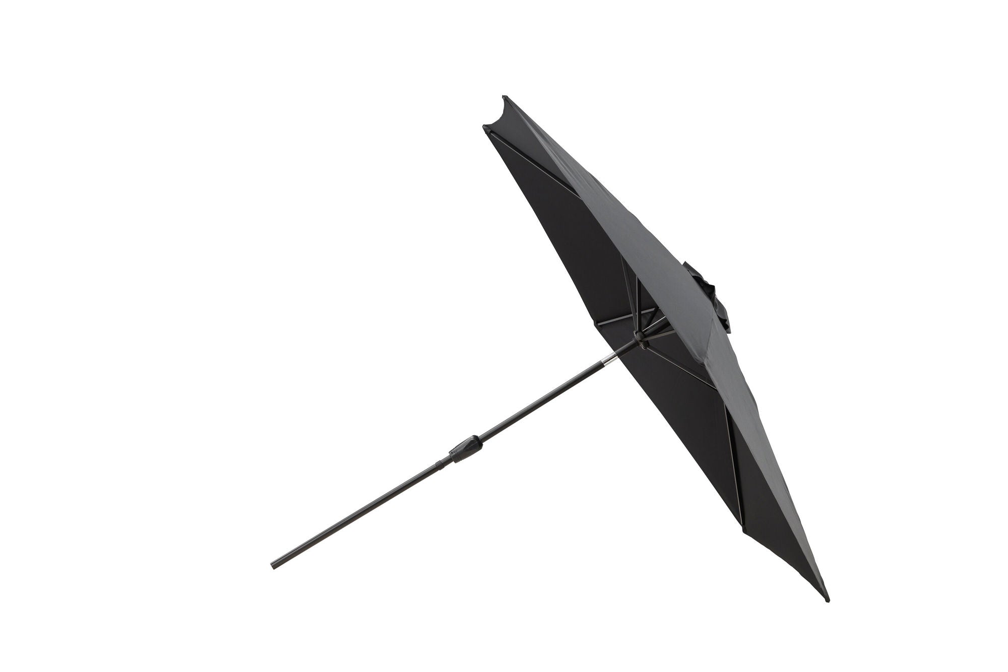 Venture Home Leeds Umbrella - 3m - Grey Alu / Black Fabric