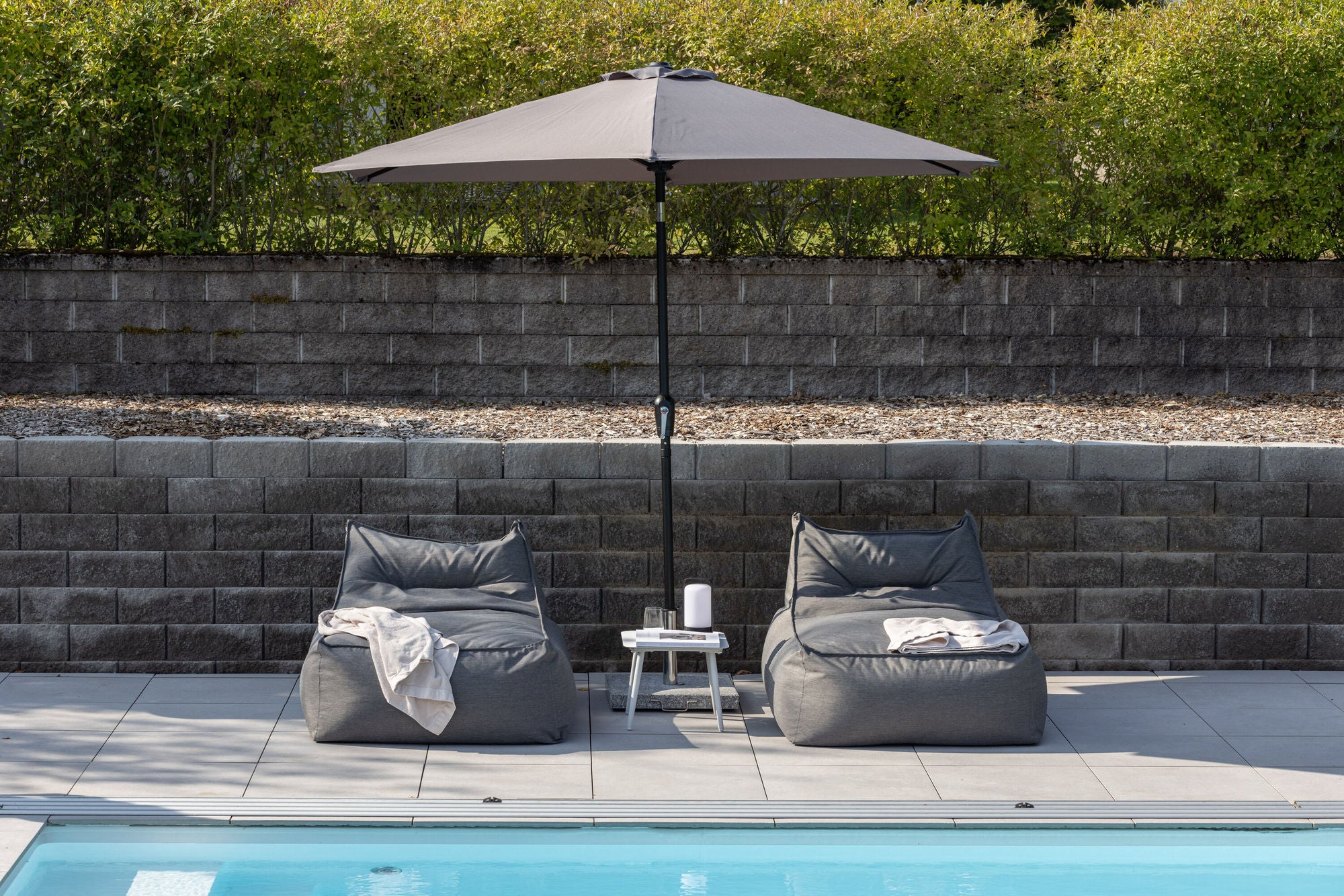 Venture Home Leeds Umbrella - 3m - Grey Alu / Grey Fabric