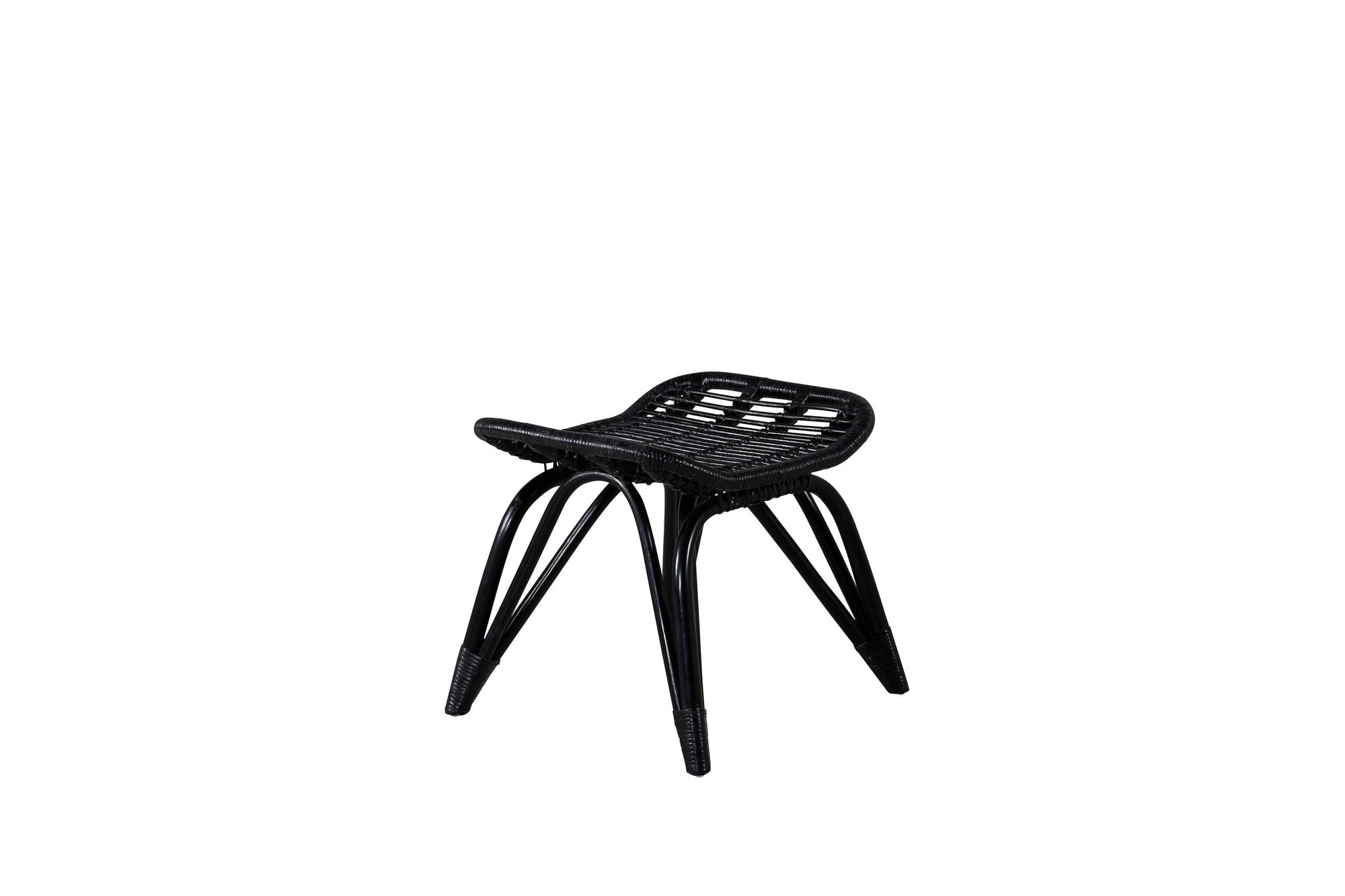 Venture Home Ella Lounge stol - BLACK rattan / Offwhite Cushion Ersätter 1571-6012
