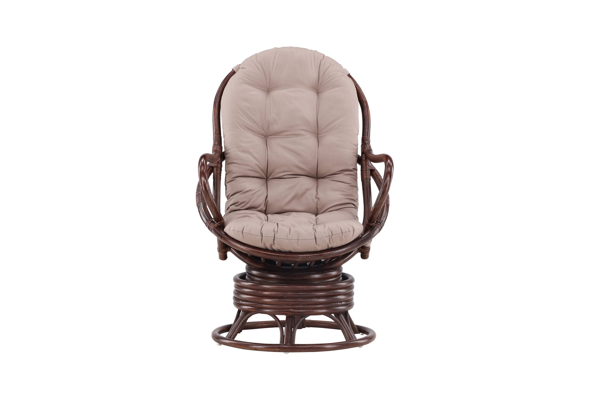 Venture Home Swing Loungechair Rattan - Dark walnut / Beige - Ersätter 1575-102