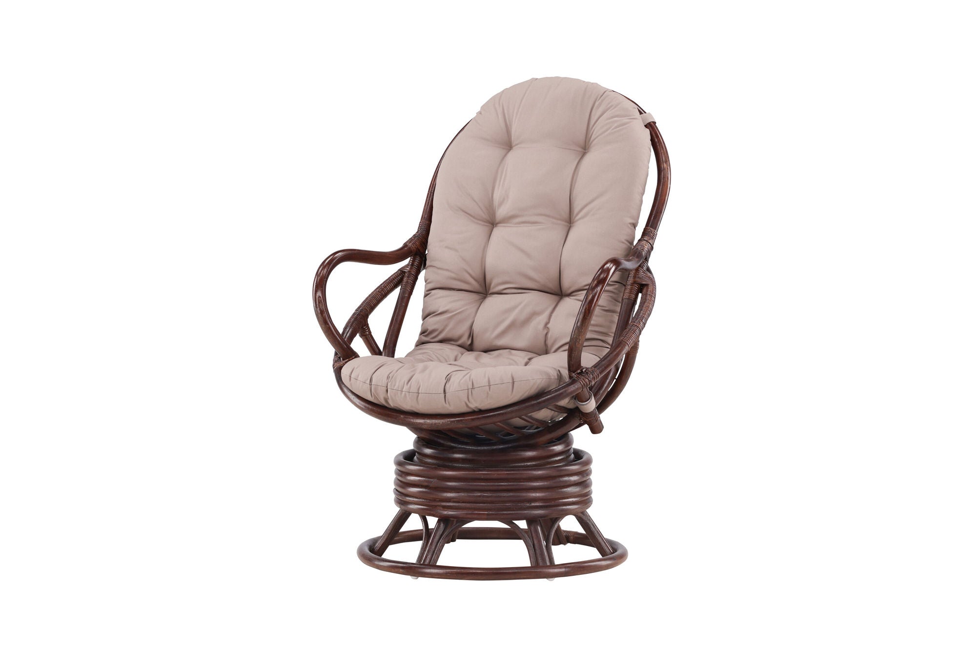 Venture Home Swing Loungechair Rattan - Dark walnut / Beige - Ersätter 1575-102