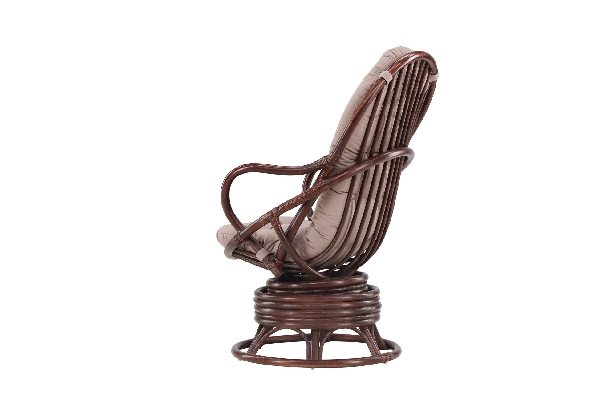 Venture Home Swing Loungechair Rattan - Dark walnut / Beige - Ersätter 1575-102