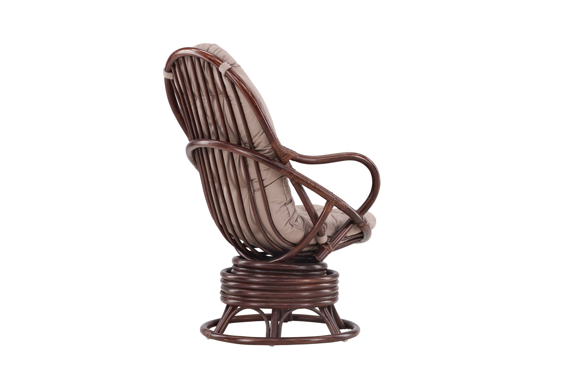 Venture Home Swing Loungechair Rattan - Dark walnut / Beige - Ersätter 1575-102