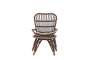 Venture Home Ella Loungechair Rattan - Dark walnut / Beige - Ersätter 6109-101