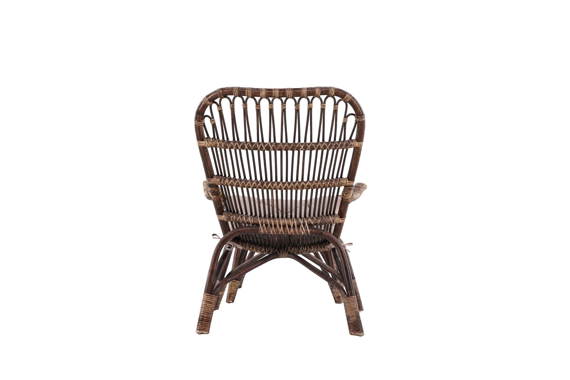 Venture Home Ella Loungechair Rattan - Dark walnut / Beige - Ersätter 6109-101