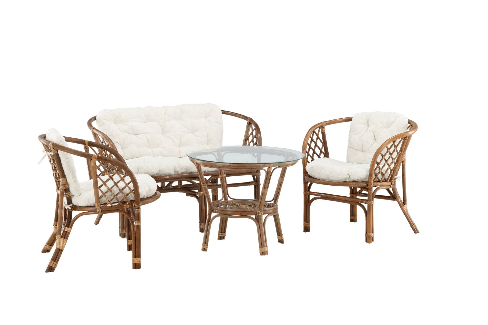 Venture Home Wera Lounge set -3+2+ Rattan /Offwhite Cushion - Ersätter 1572-6011