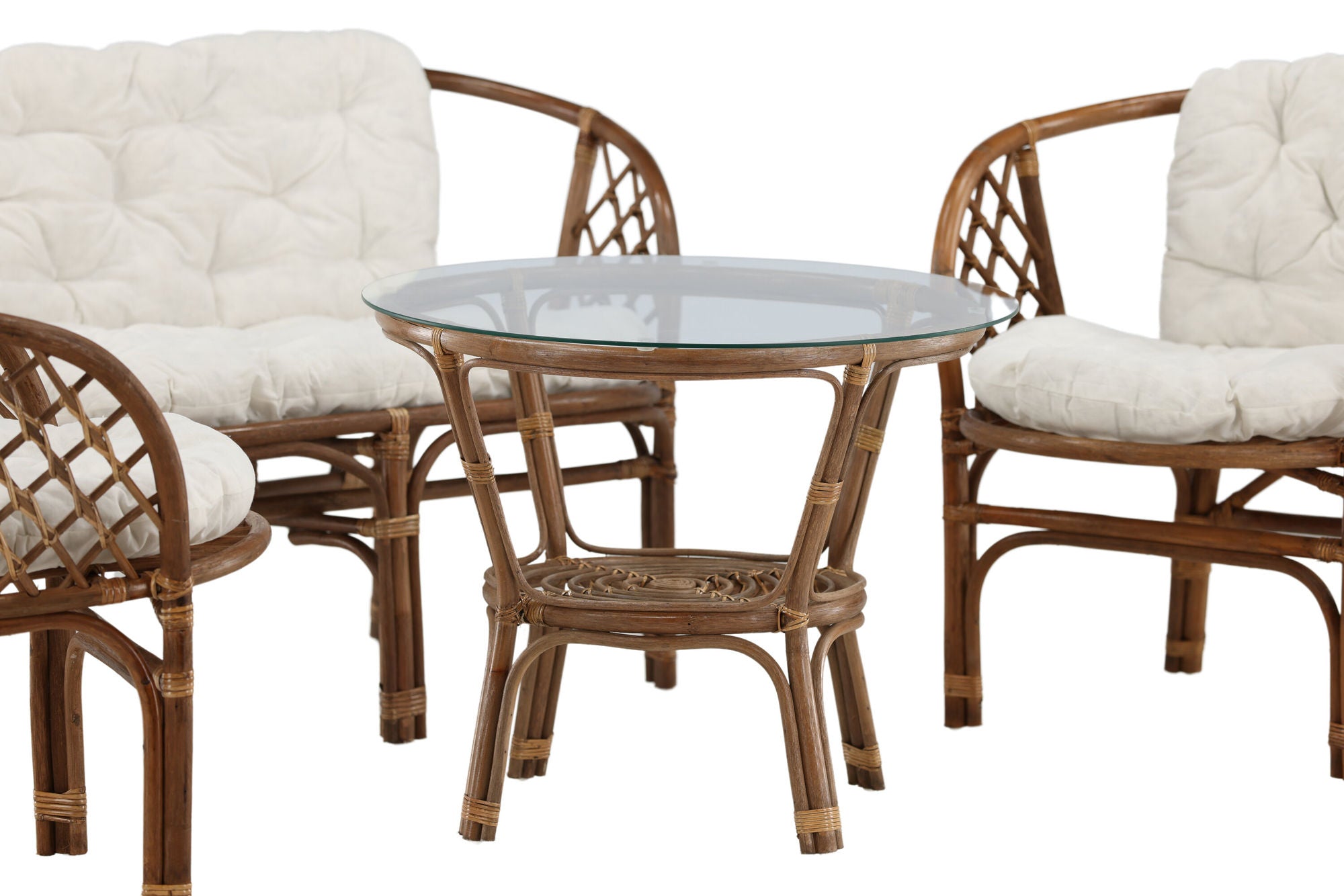 Venture Home Wera Lounge set -3+2+ Rattan /Offwhite Cushion - Ersätter 1572-6011