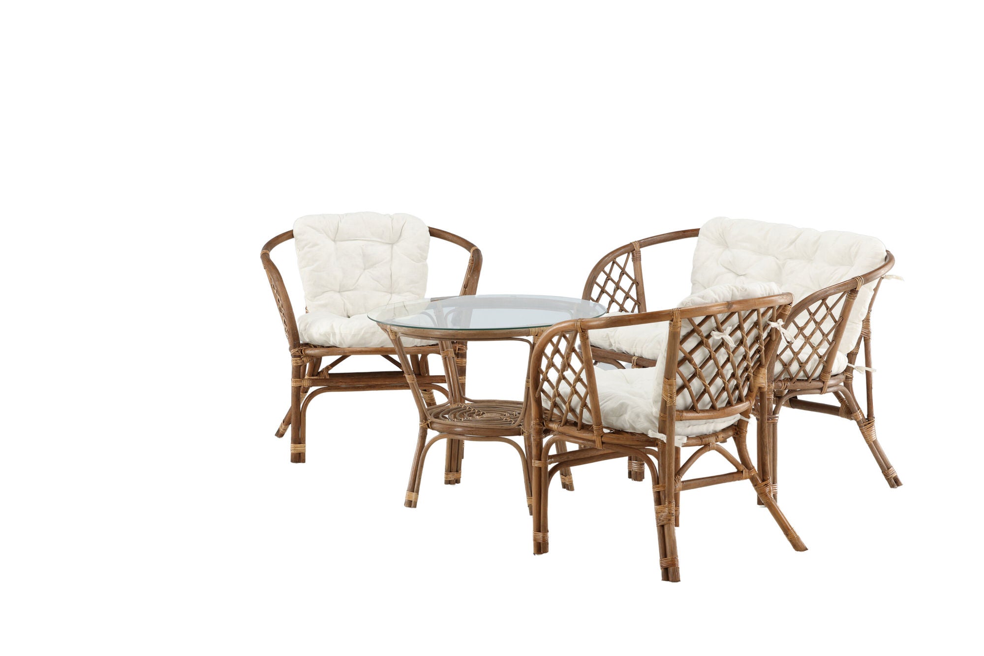 Venture Home Wera Lounge set -3+2+ Rattan /Offwhite Cushion - Ersätter 1572-6011