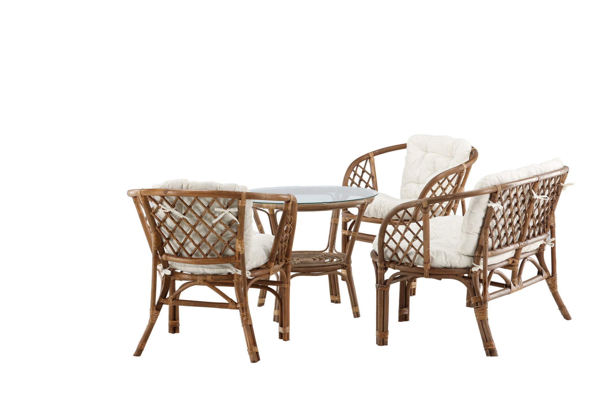 Venture Home Wera Lounge set -3+2+ Rattan /Offwhite Cushion - Ersätter 1572-6011