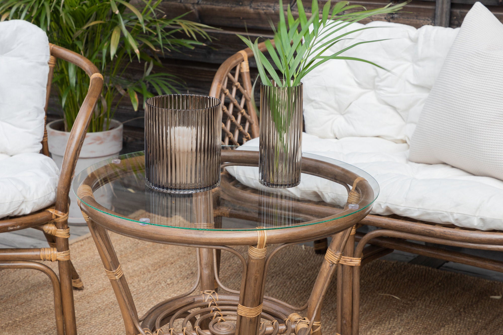 Venture Home Wera Lounge set -3+2+ Rattan /Offwhite Cushion - Ersätter 1572-6011