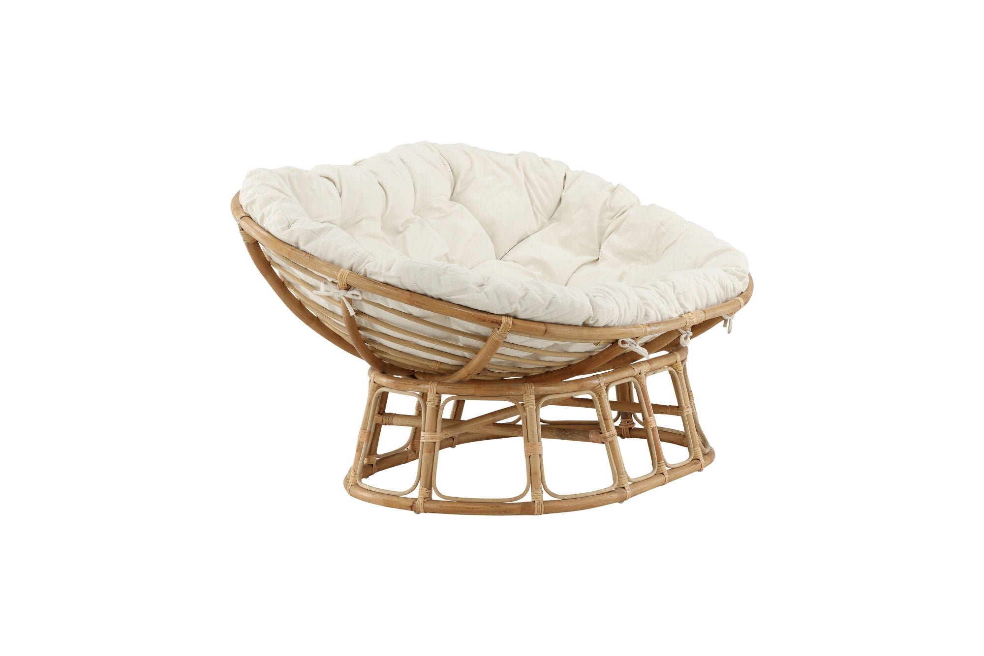 Venture Home Mamasan Rattan Love Seat Nature - Double - Offwhite cushion - Ersätter 2107-101