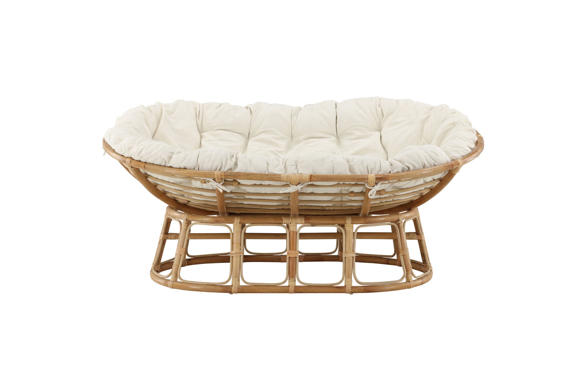 Venture Home Mamasan Rattan Love Seat Nature - Double - Offwhite cushion - Ersätter 2107-101