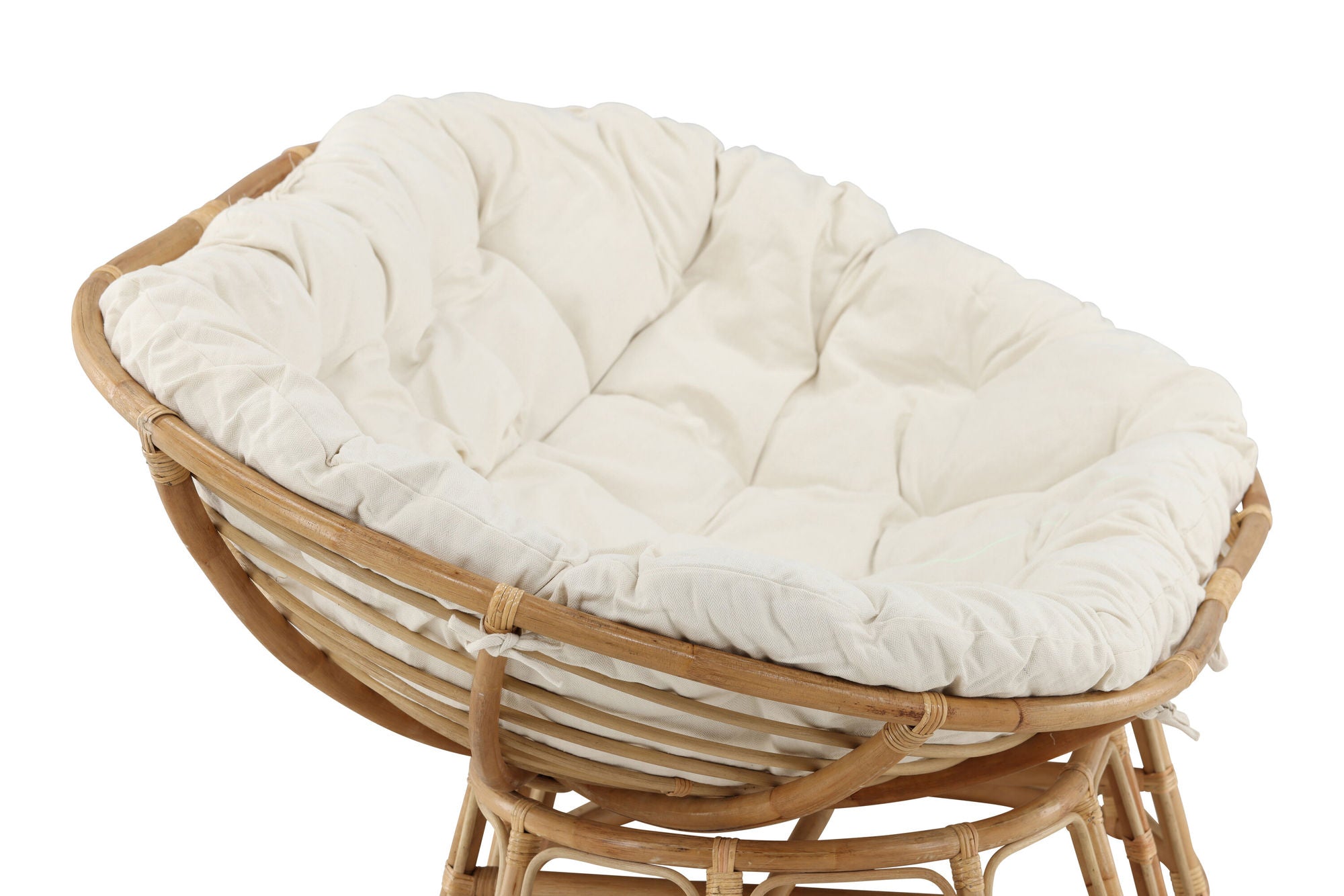 Venture Home Mamasan Rattan Love Seat Nature - Double - Offwhite cushion - Ersätter 2107-101