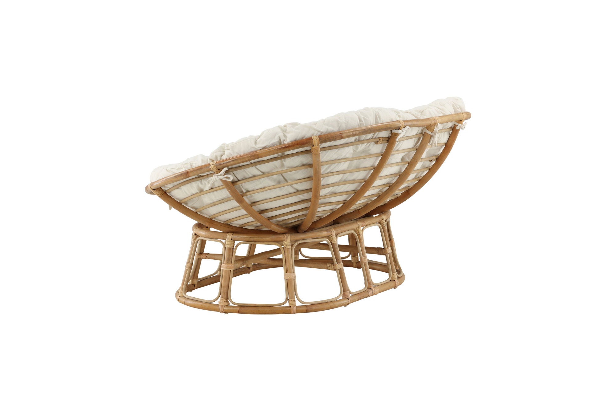Venture Home Mamasan Rattan Love Seat Nature - Double - Offwhite cushion - Ersätter 2107-101