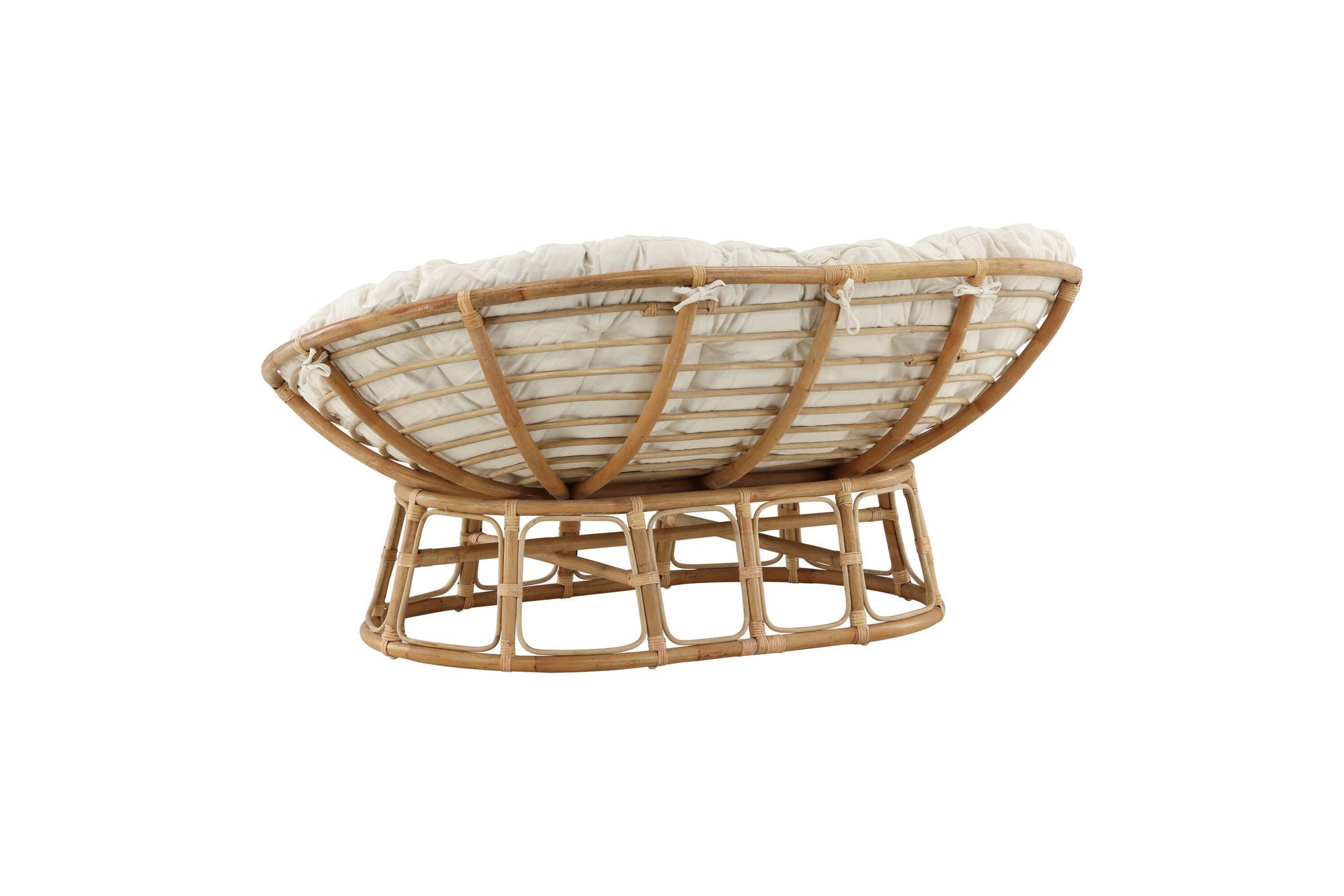 Venture Home Mamasan Rattan Love Seat Nature - Double - Offwhite cushion - Ersätter 2107-101