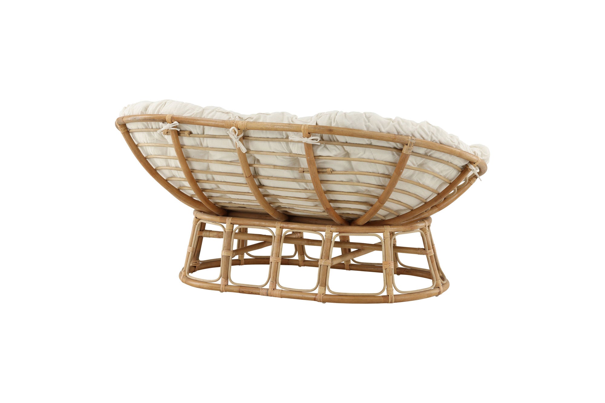 Venture Home Mamasan Rattan Love Seat Nature - Double - Offwhite cushion - Ersätter 2107-101