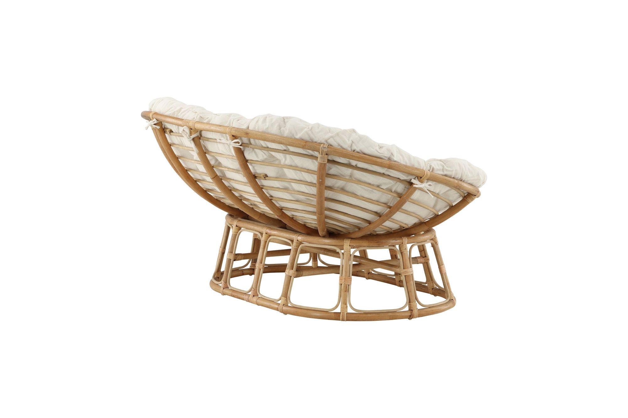Venture Home Mamasan Rattan Love Seat Nature - Double - Offwhite cushion - Ersätter 2107-101