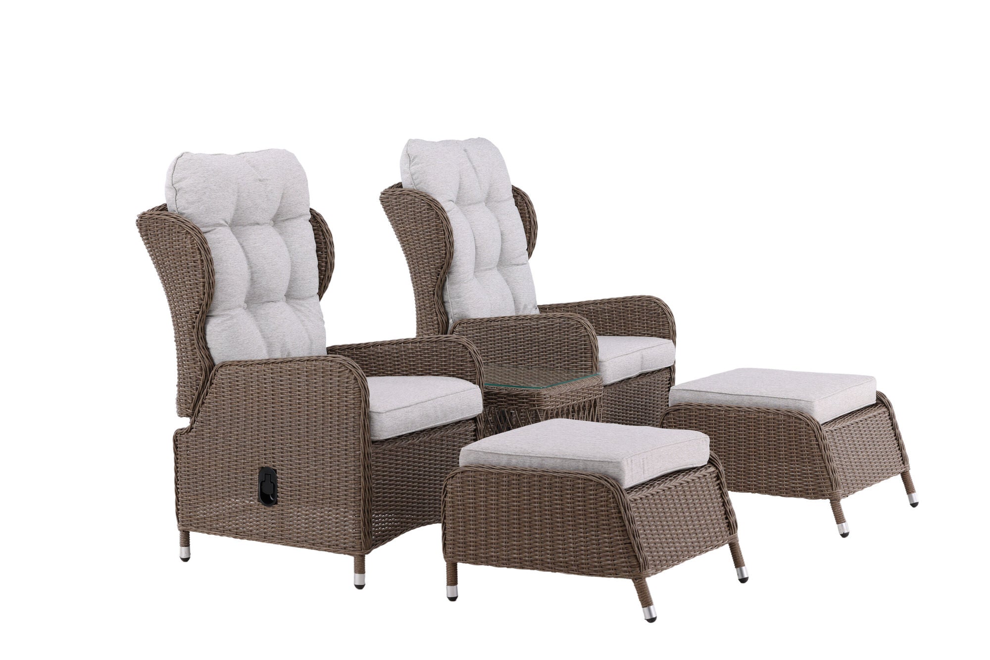 Venture Home Washington Folding Lounge set - Nature/Nature - Ersätter 8192-089